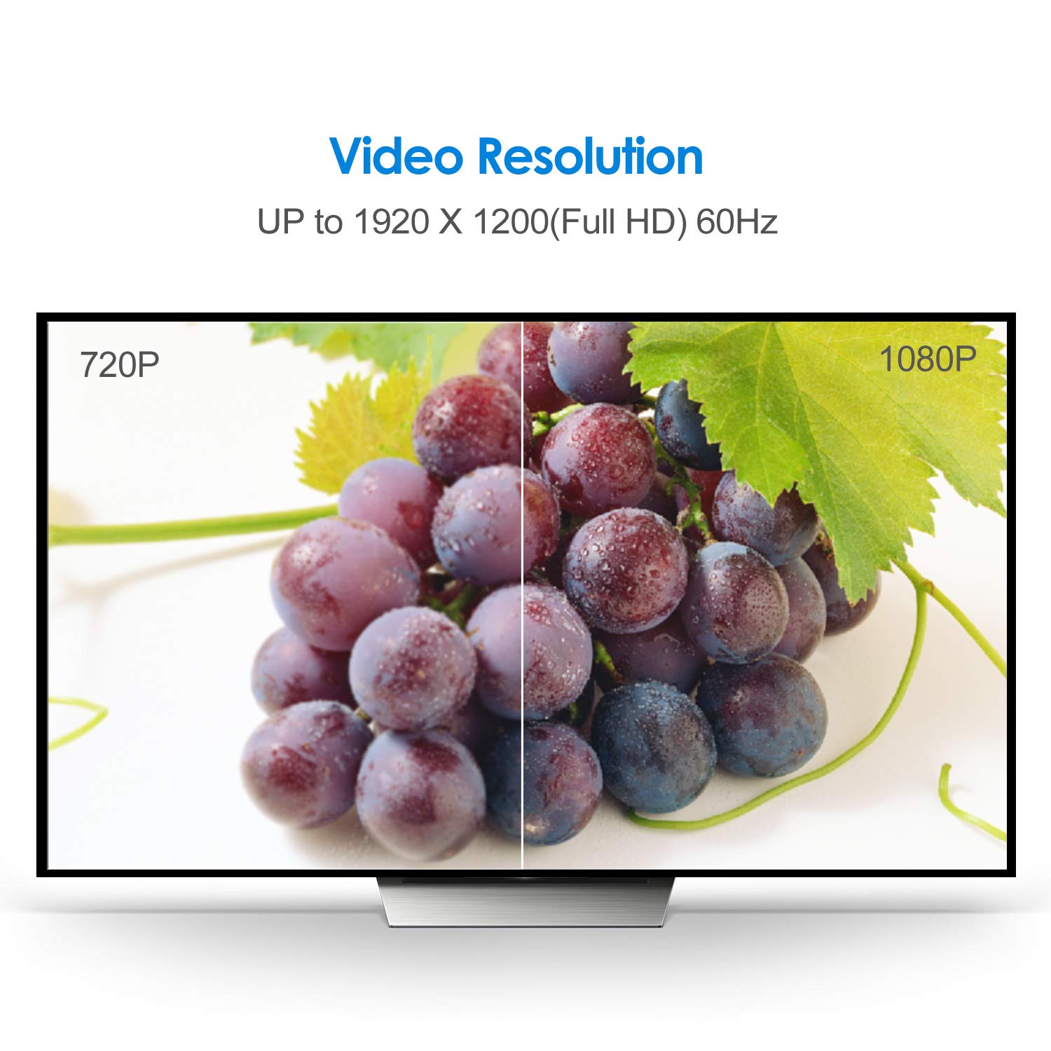 Rankie Hdmi To Dvi Cable, Male To Male Cl3 Rated High Speed Bi Directional, 6 Feet (Black)