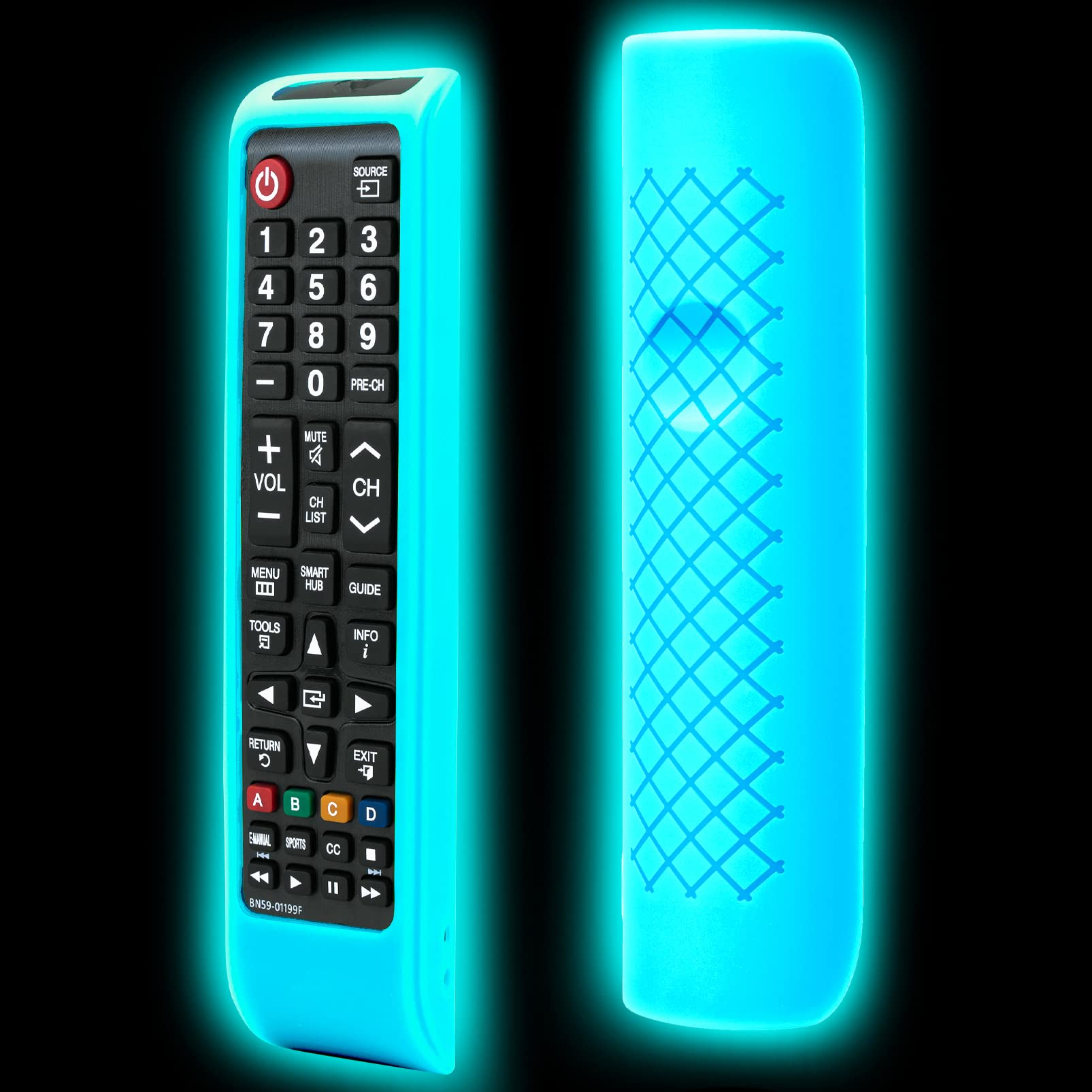 Remote Case For Samsung Tv Controller, Silicone Remote Cover For Bn59 01199F Samsung Remote Control, Smart Tv Remote Skin Sleeve