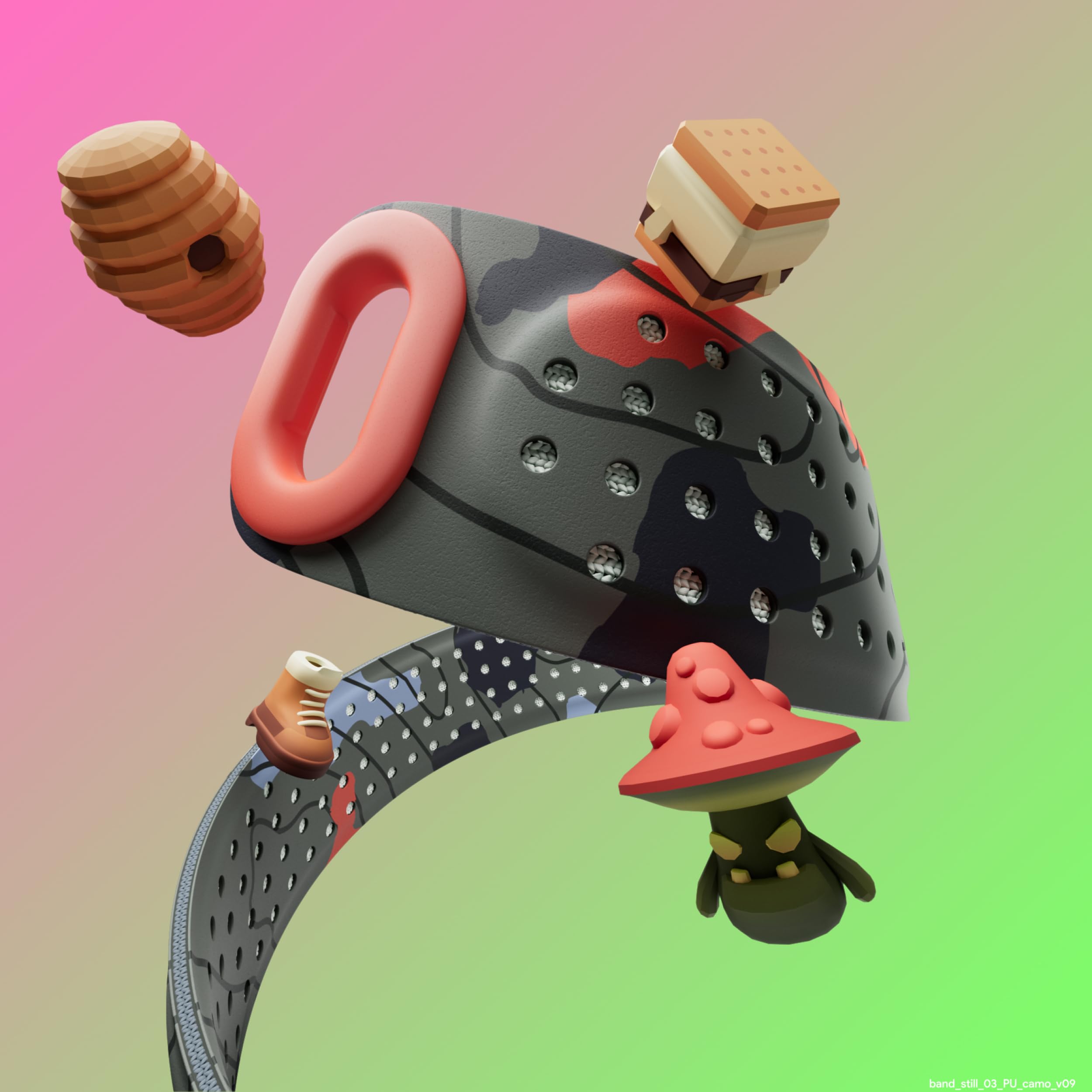 Google Fitbit Ace Lte Band - Kids Smartwatch Band - Water Resistant - One Size Fits All - Camp Nightmare