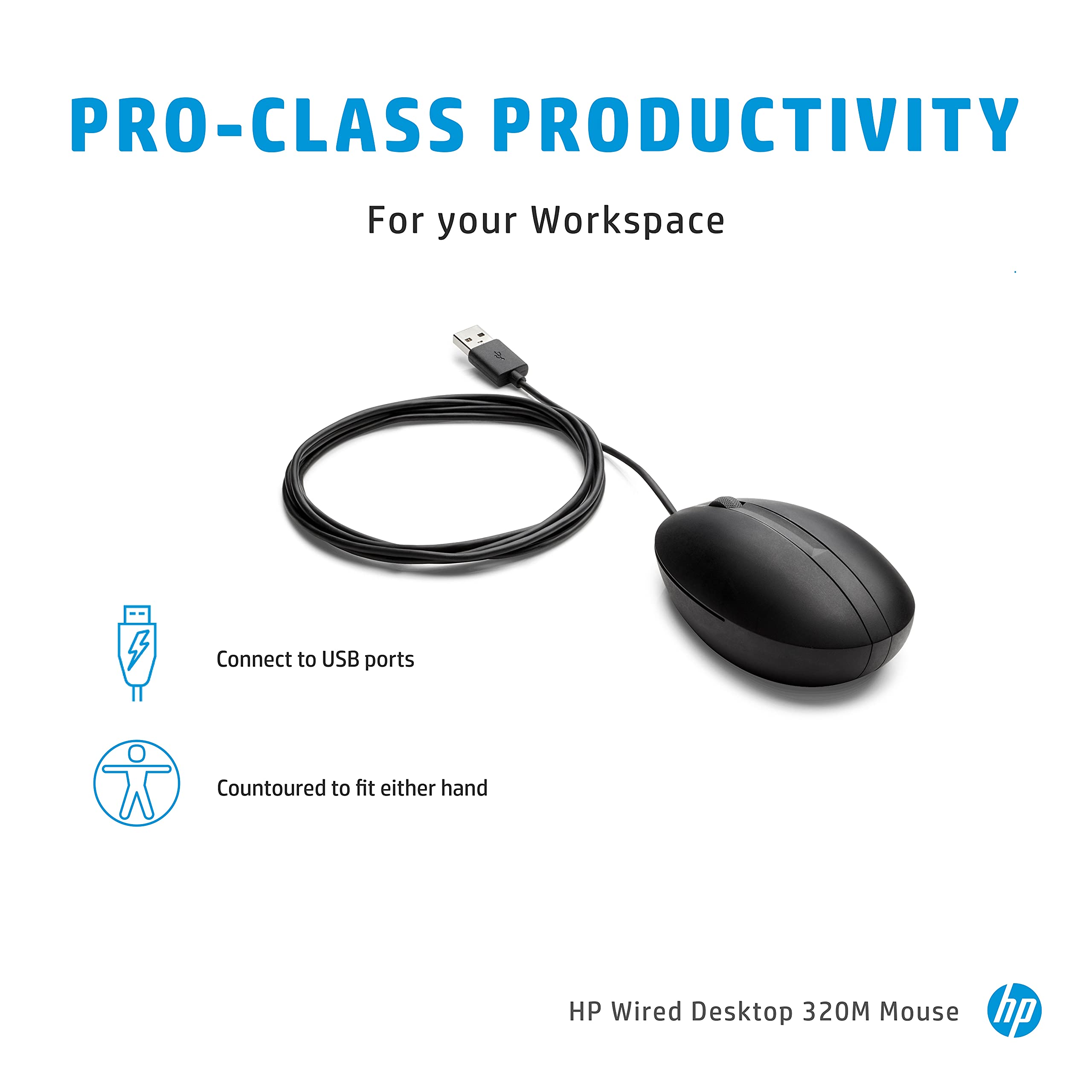 Hp Wired Desktop 320M Mouse