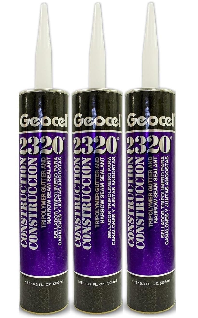 Geocel 2320 Gutter Sealant Clear 3 Pack