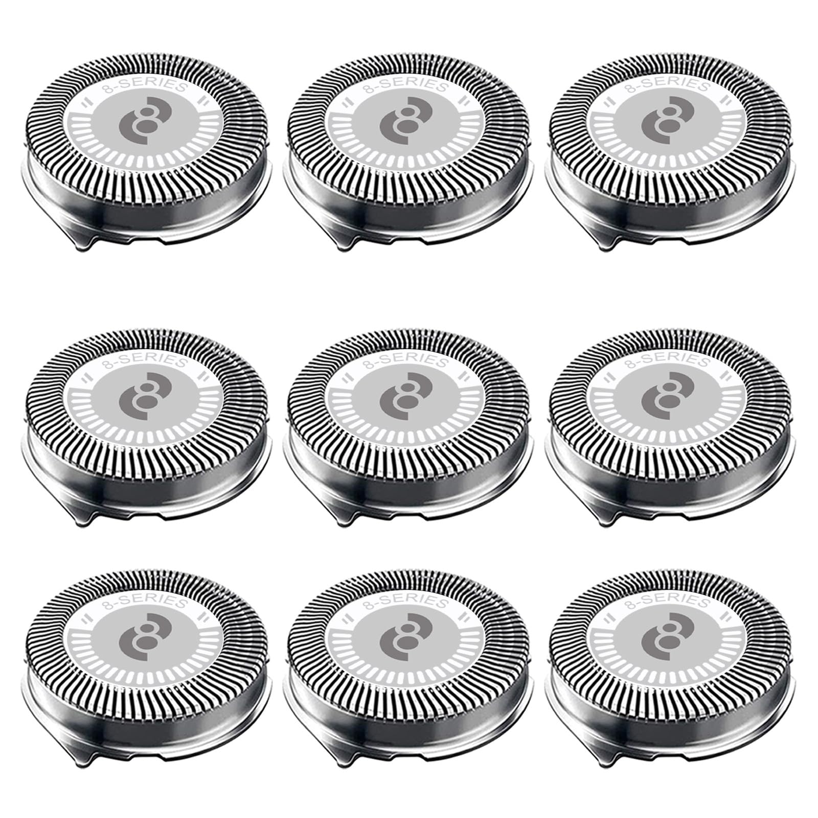 Hq8 Replacement Heads Compatible With Philips Norelco Aquatec Shavers, 9 Pack