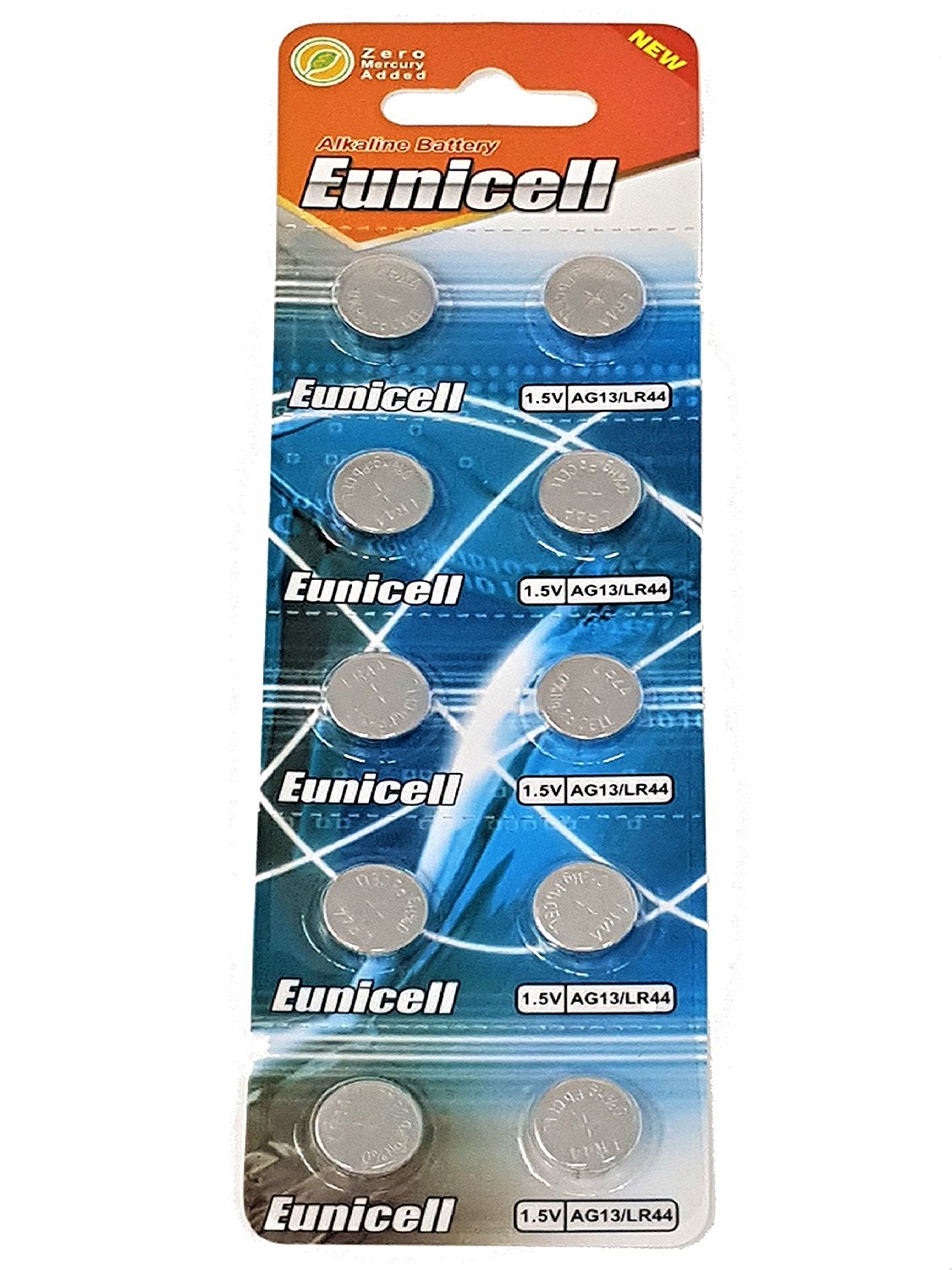 Eunicell Generic 10 Batteries 1.5V Ag13/Lr44