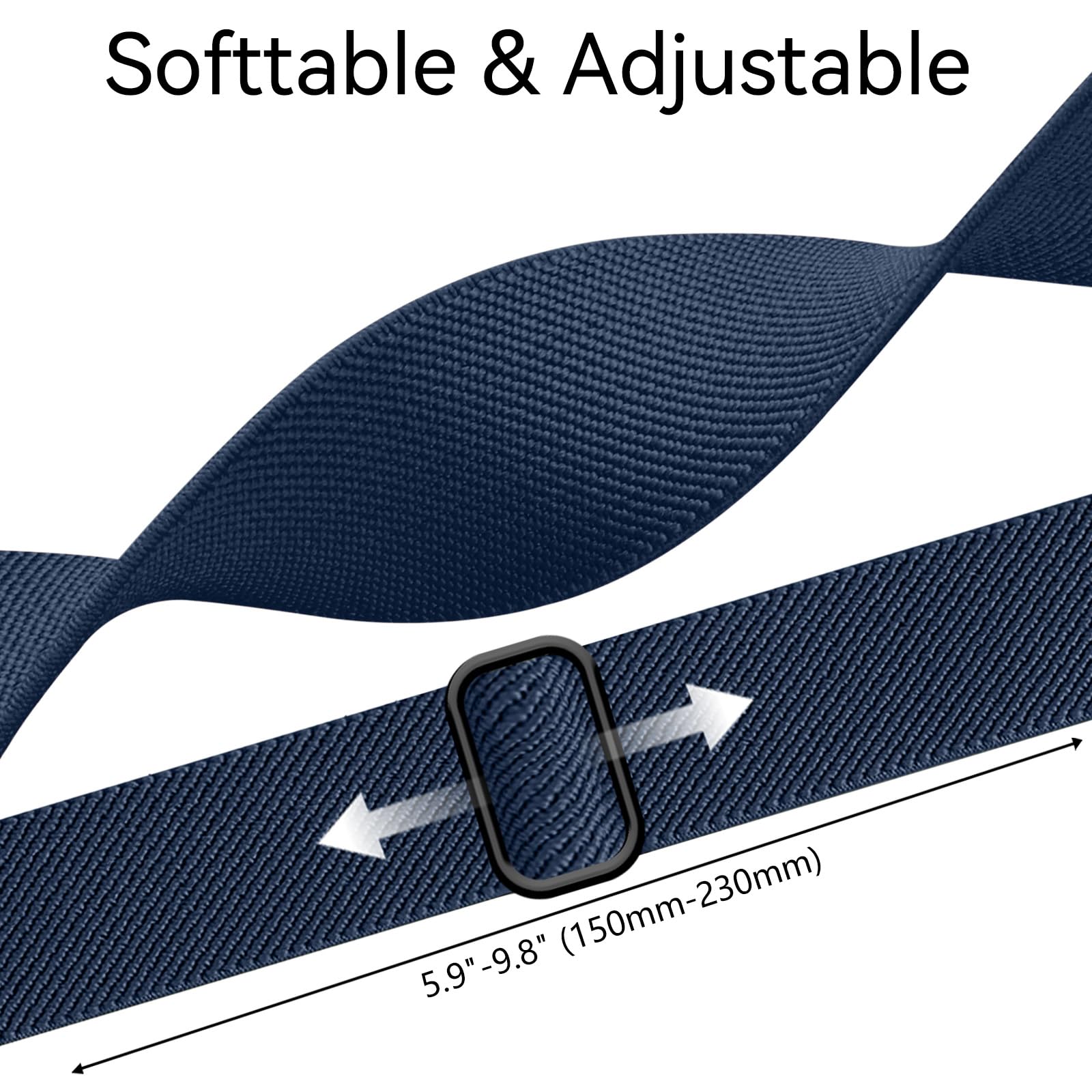 Chinber 5 Pack Bands Compatible With Fitbit Versa 2 Bands, Soft Adjustable Nylon Sport Band For Fitbit Versa Smart Watch Women M