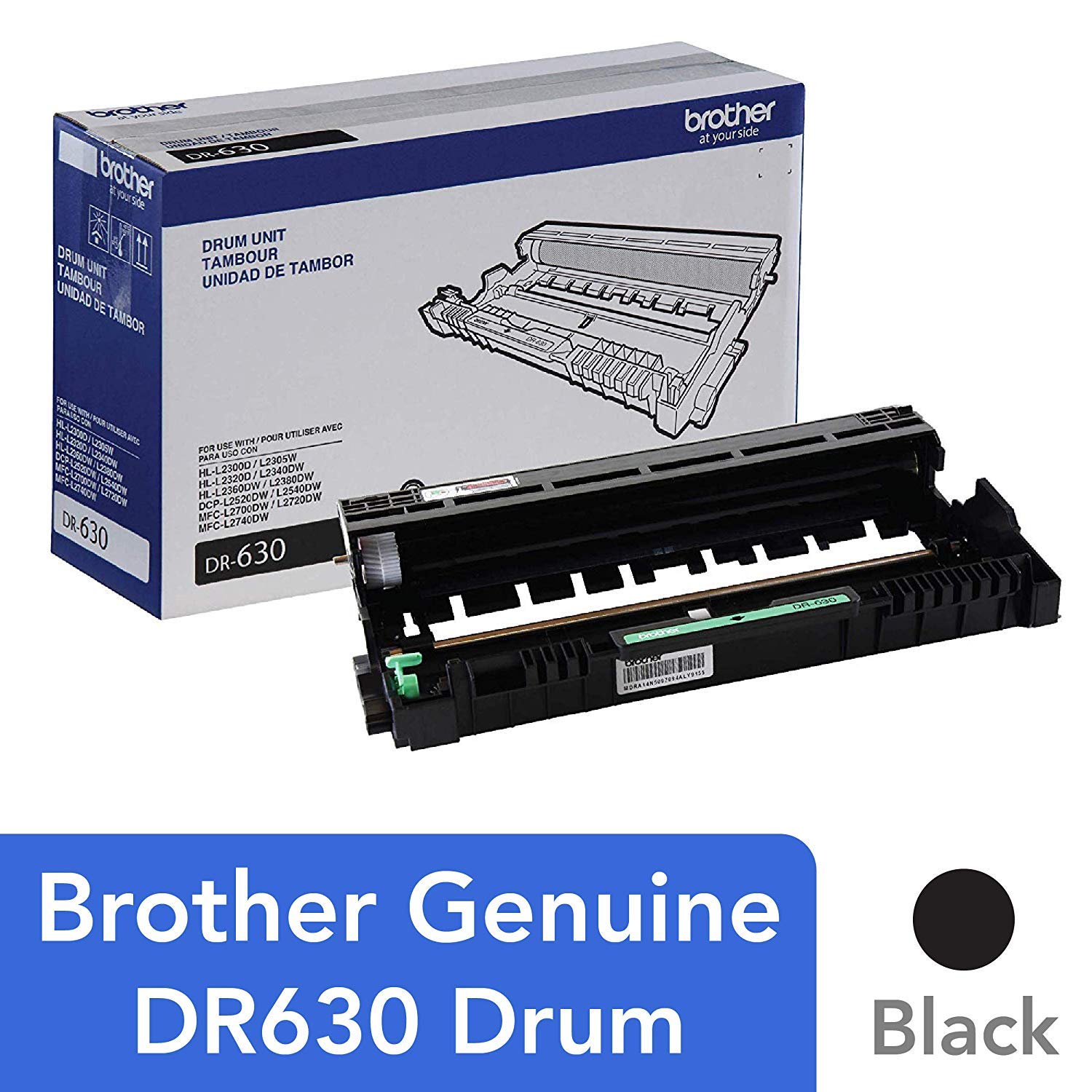 Brother Dr 630 Dcp L2520 L2540 Hl L2300 Mfc L2680 L2685 L2700 Drum Unit In Retail Packaging / 3 Toner Cartridges