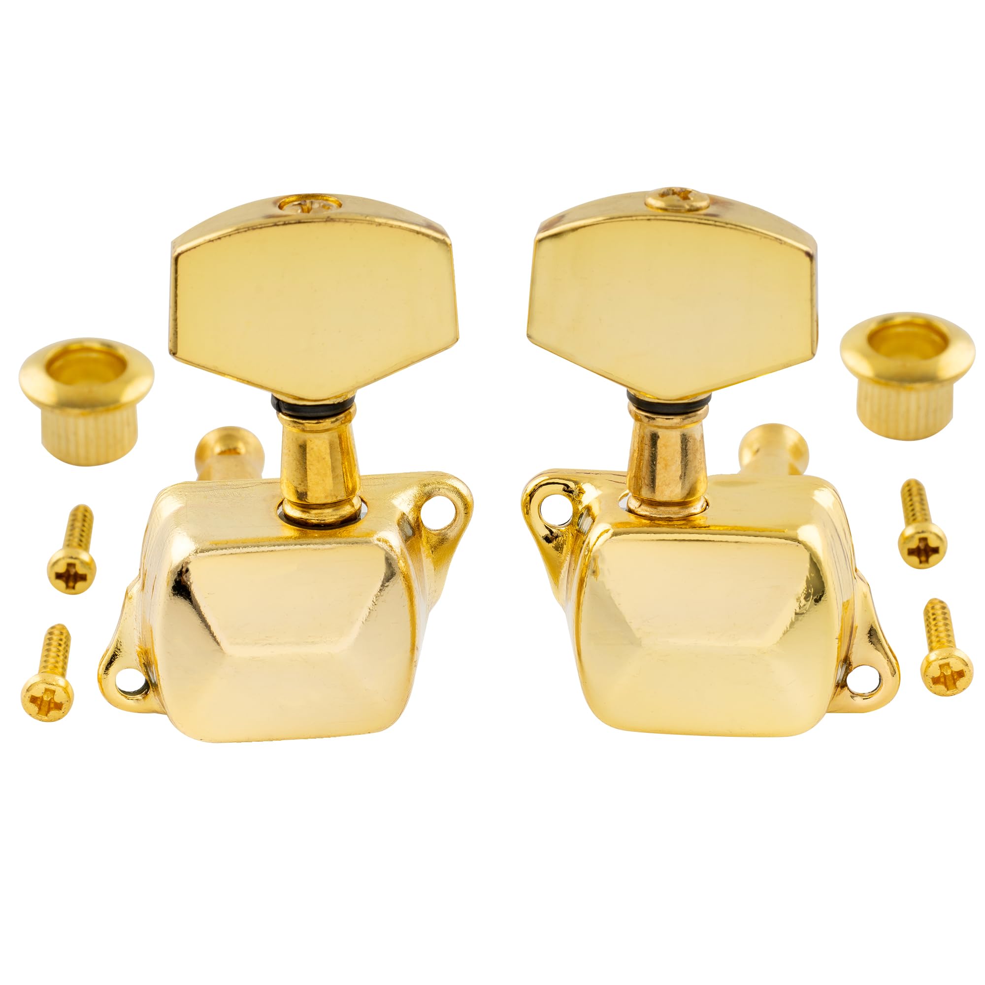 Musiclily 3+3 Guitar Semi Closed 3R3L Tuners Tuning Keys Pegs Machine Heads Set For Epiphone Les Paul Electric Guitar Or Acousti