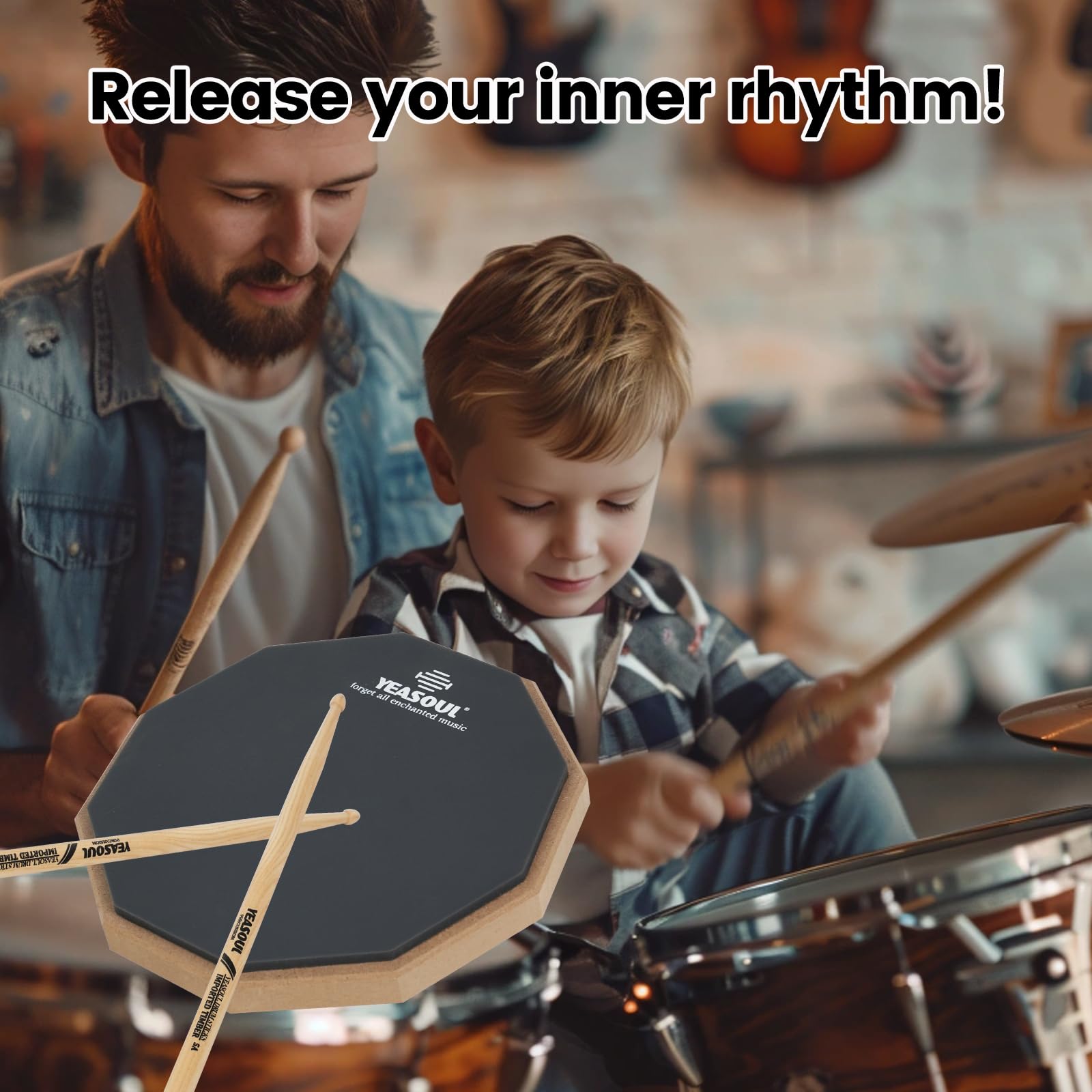 8 Inch Drum Pad,Double Sided Drum Pads,Snare Drum Pad For Drum Practice Beginner (Gray, 8  )