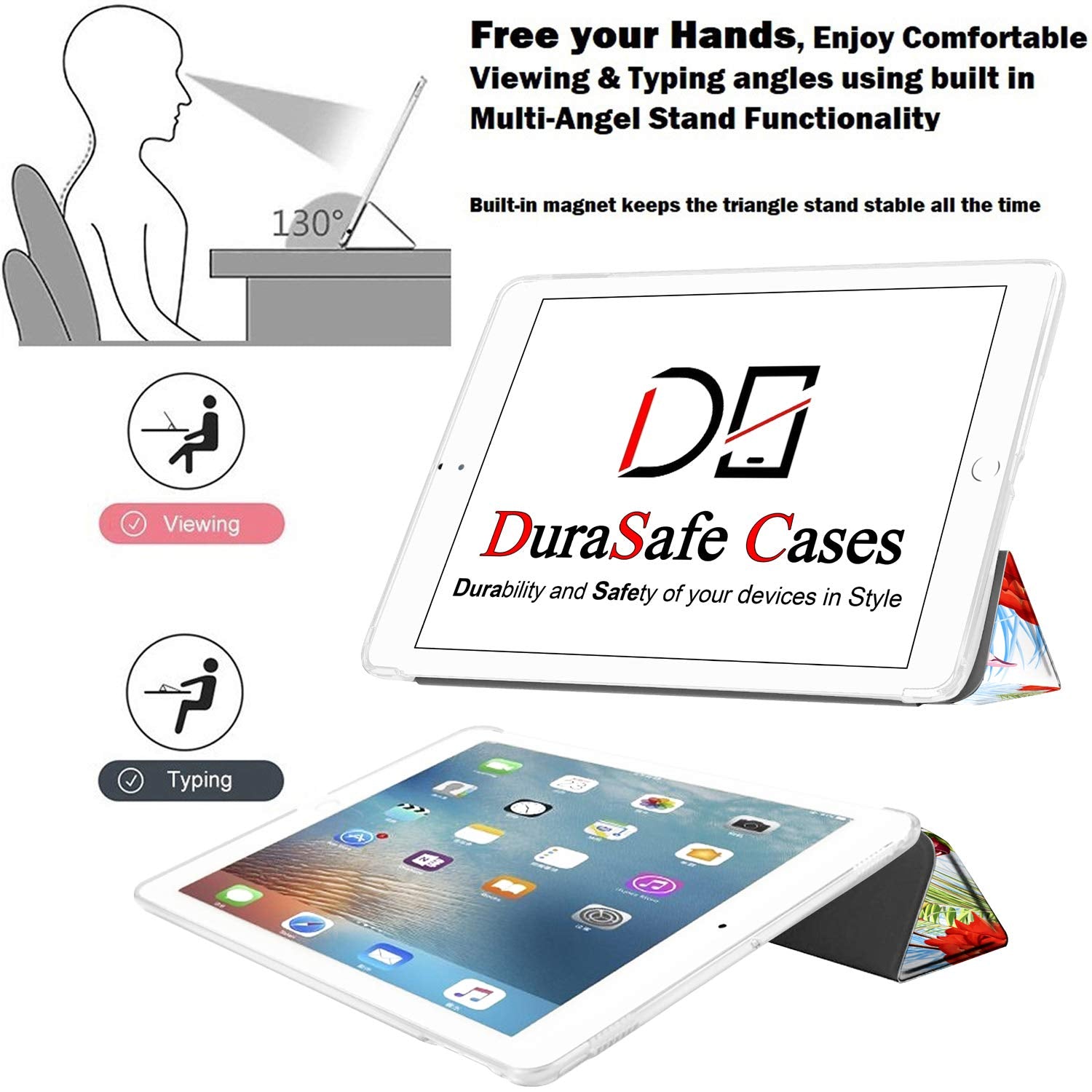 Durasafe Cases For Ipad 2Nd 2011 3Rd 4Th Gen 2012 9.7 [Ipad 4 Ipad 3 Ipad 2 Old Model ] A1458 A1416 A1395 Mc705Ll/A Md328Ll/A Sm