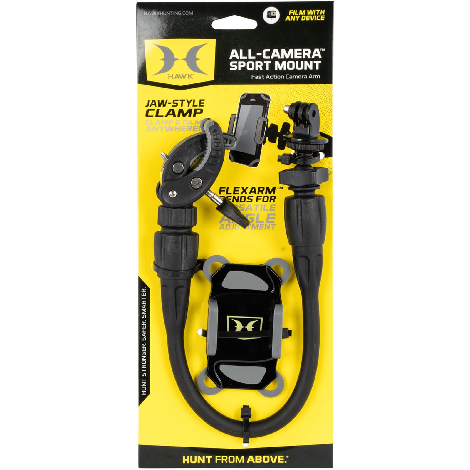 Hawk All Camera Hwk 3501 And Phone Flexible Sport Mount, Black