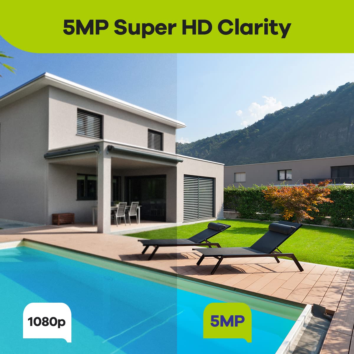 Sannce 4K Poe Cctv Home Security Camera System 8Ch Poe Nvr Recorder With 2Tb Hard Drive, 4X 5Mp Outdoor Metal Ip Cam 5Mp Resolution, Power Over Ethernet, Easy Mobile Access With App Alert