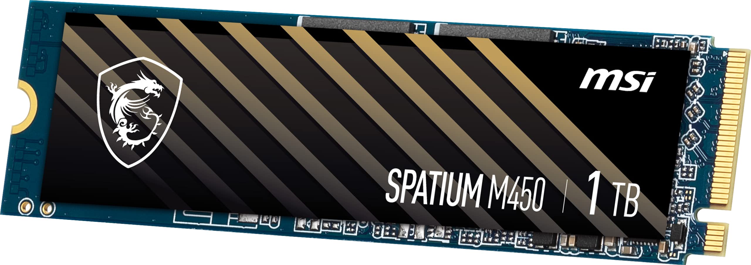 Msi Spatium M450 Pcie 4.0 Nvme M.2 1Tb Internal Gaming Ssd Up To 3600Mb/S 3D Nand Up To 600 Tbw