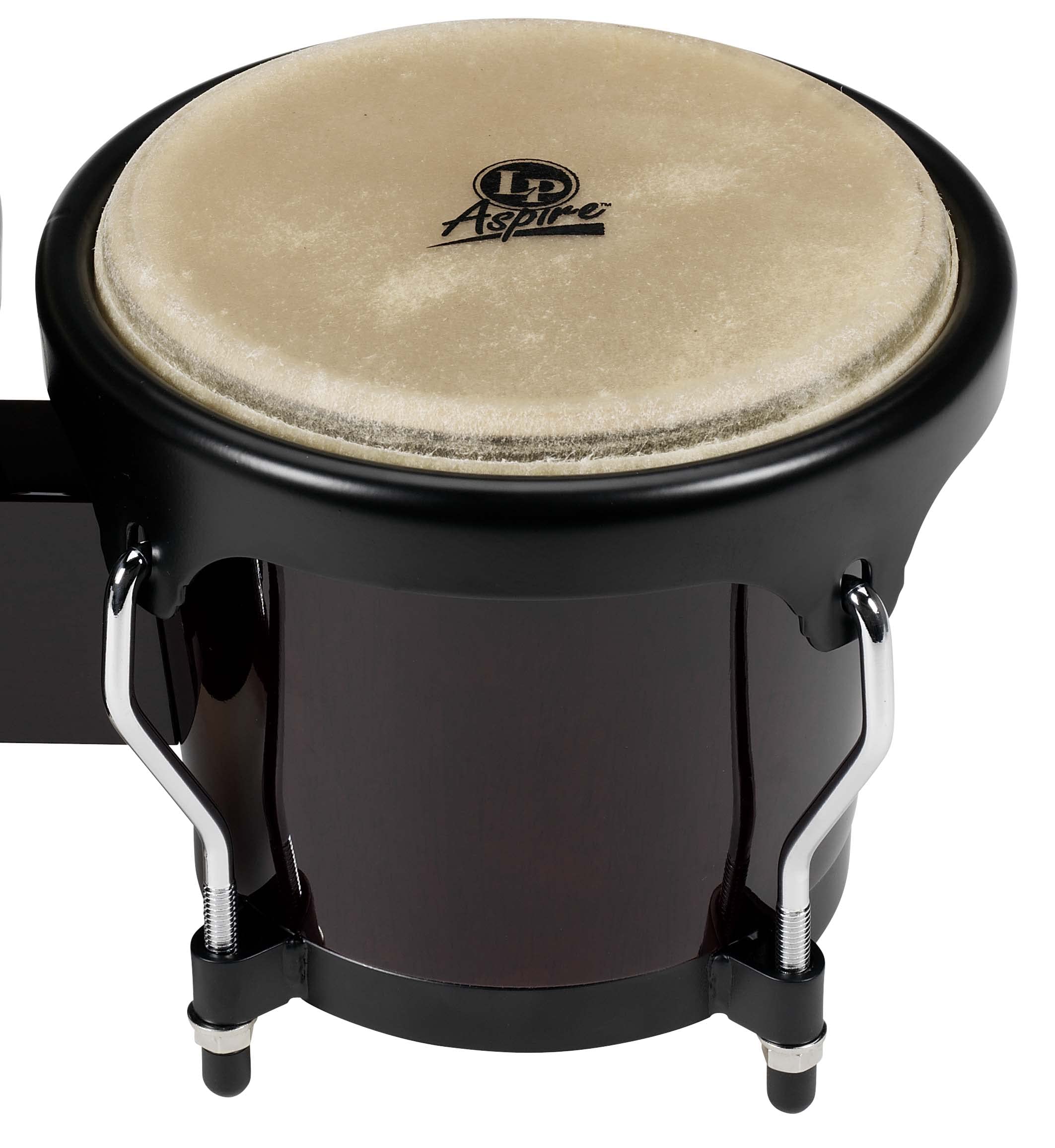 Lp Lpa601 Aspire Oak Bongos With Black Hardware Dark Wood