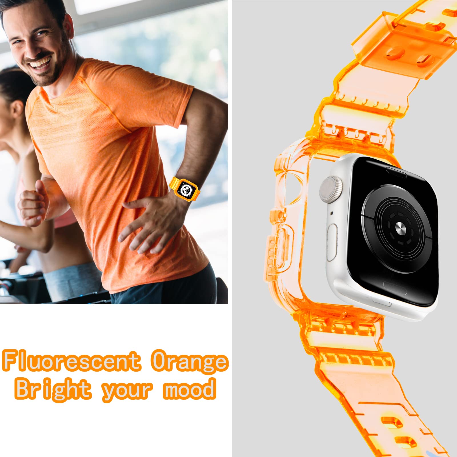 Blingbrione Case With Band Compatible For Apple Watch 38Mm 40Mm 41Mm,Shockproof Impact Resistant Protective Bumper Cover With Si