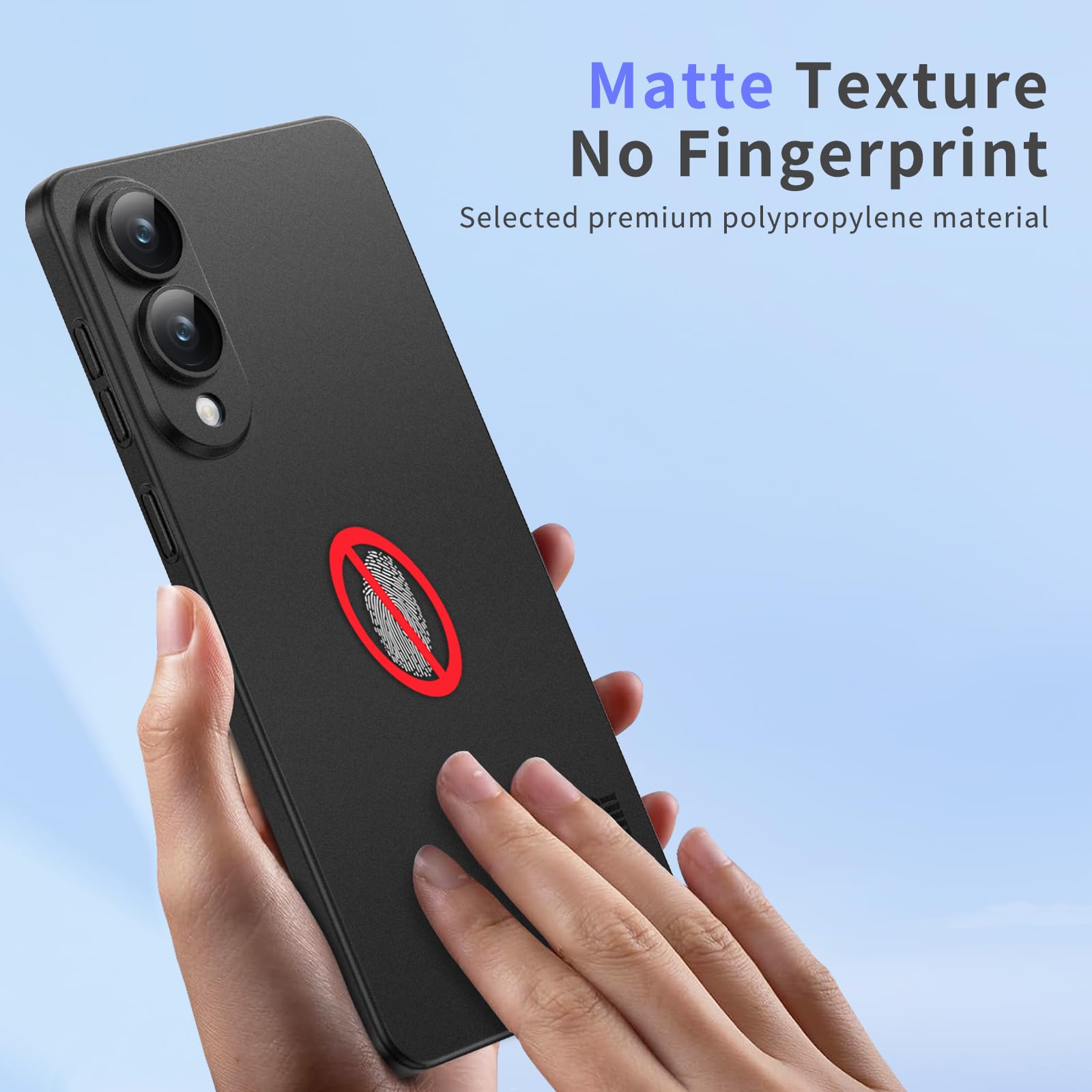 Memumi Lightweight For Samsung Galaxy S25 Edge Ultra Slim Case, Camera Cover Full Protection 0.3Mm Matte Finish Hard Cover For S