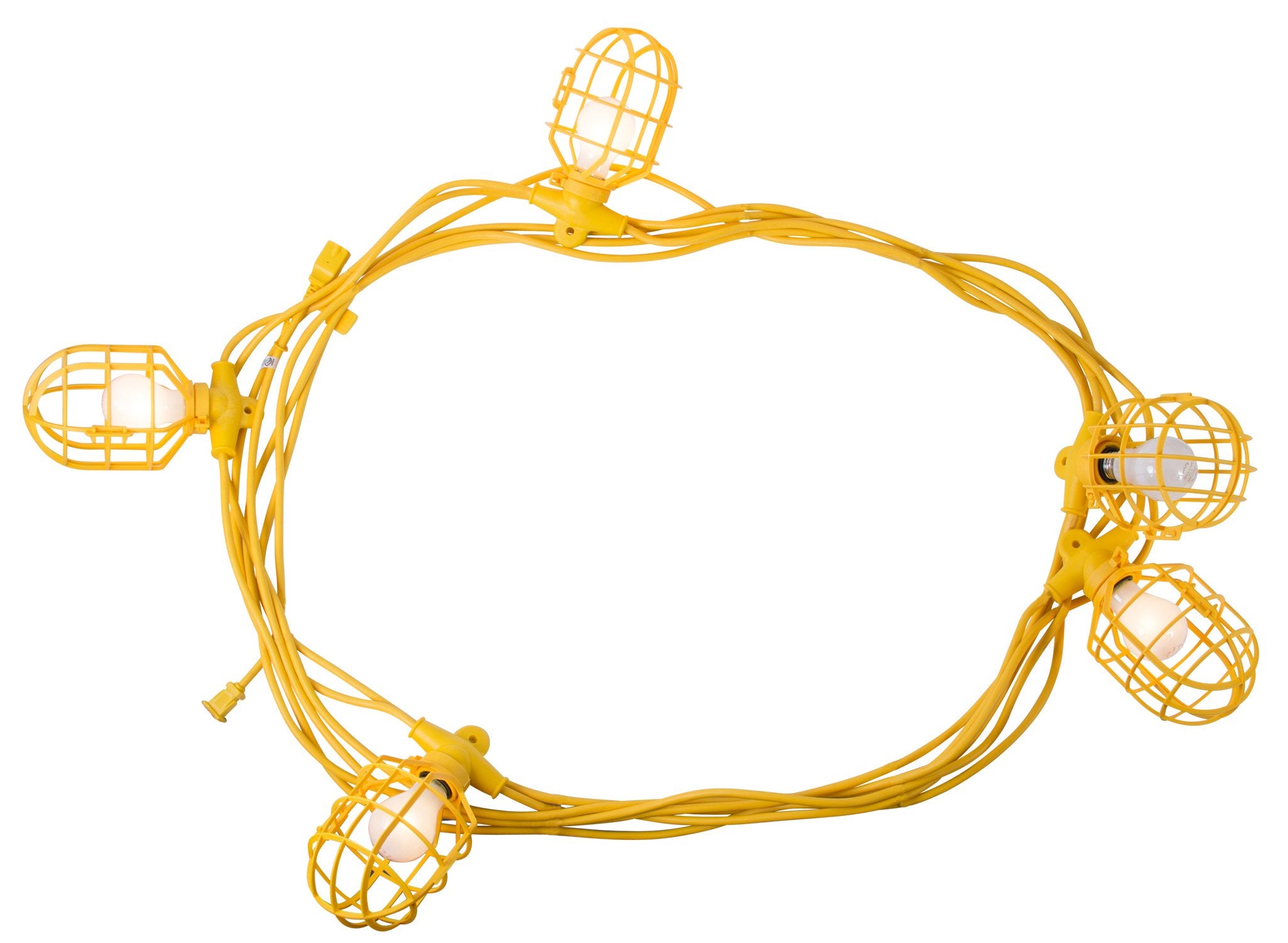 Bergen Industries Inc Gl50142Mpc 5 Light Temporary Light Stringer, 50 Ft, 14 Awg , Yellow