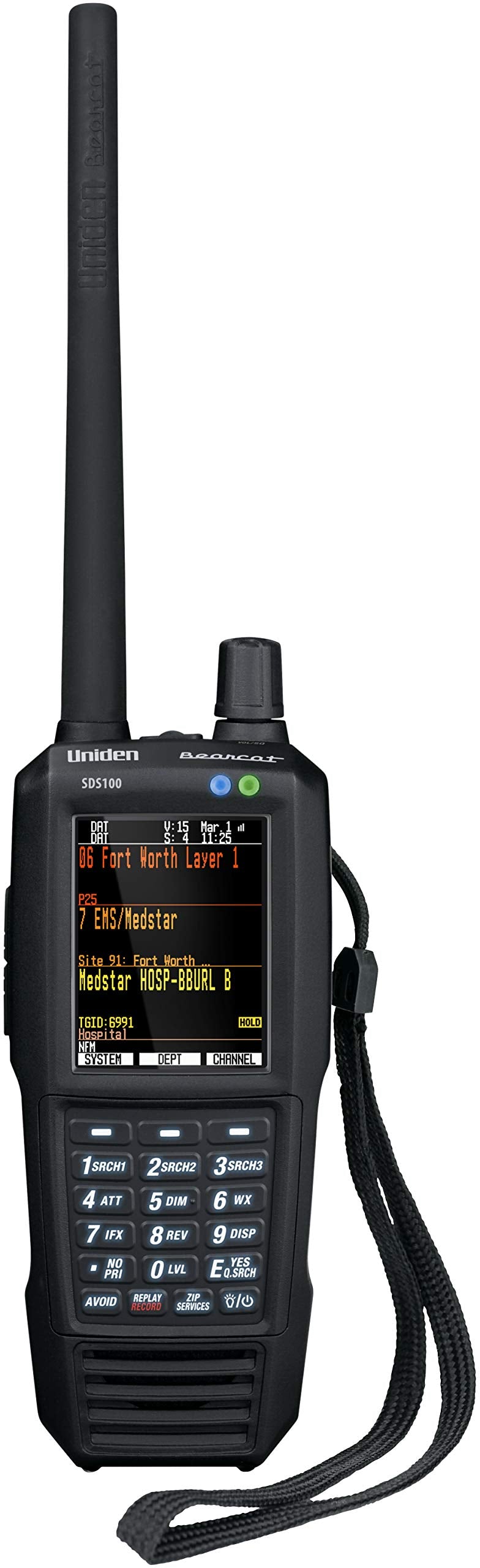 Uniden Sds100 True I/Q Digital Handheld Scanner, Designed For Improved Digital Performance In Weak Signal And Simulcast Areas, R