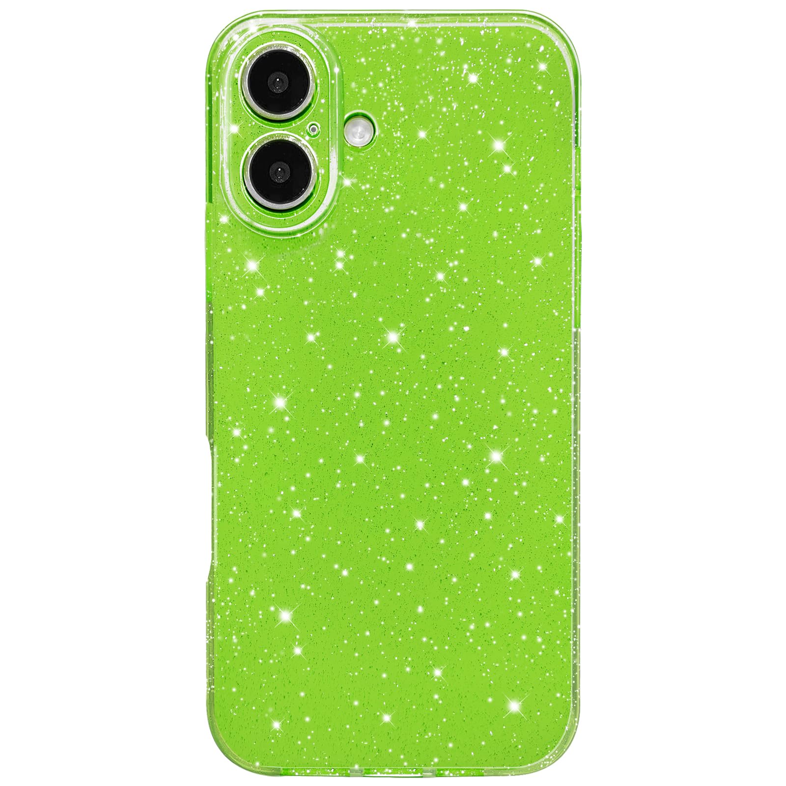 Hython Case for iPhone 16 Plus Case Glitter Cute Sparkly Shiny Bling Sparkle Phone Cases 6.7, Thin Slim Fit Soft TPU Bumper Shoc