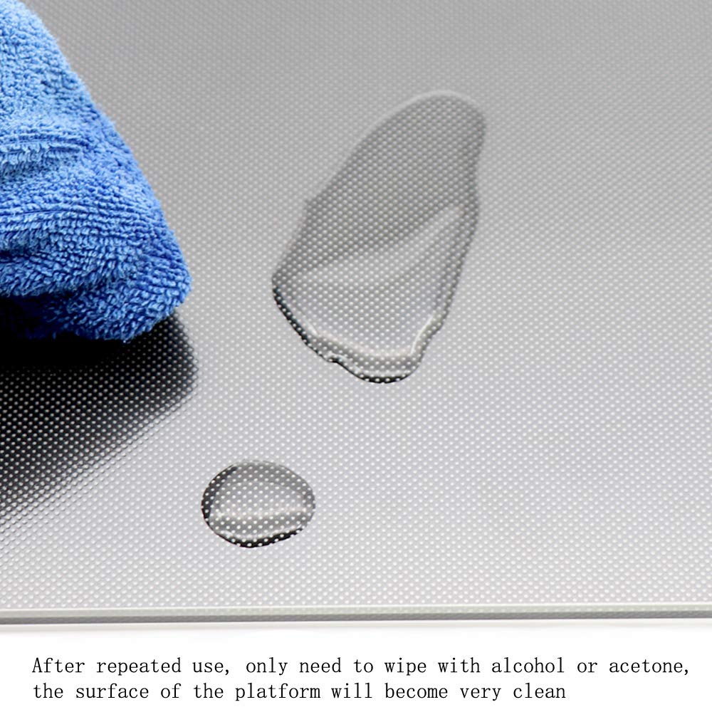 Befenybay 3D Printer Platform Heated Bed 235X235X4Mm Build Surface Tempered Glass Upgraded Build Plate With 4Pcs Clips (235X235M