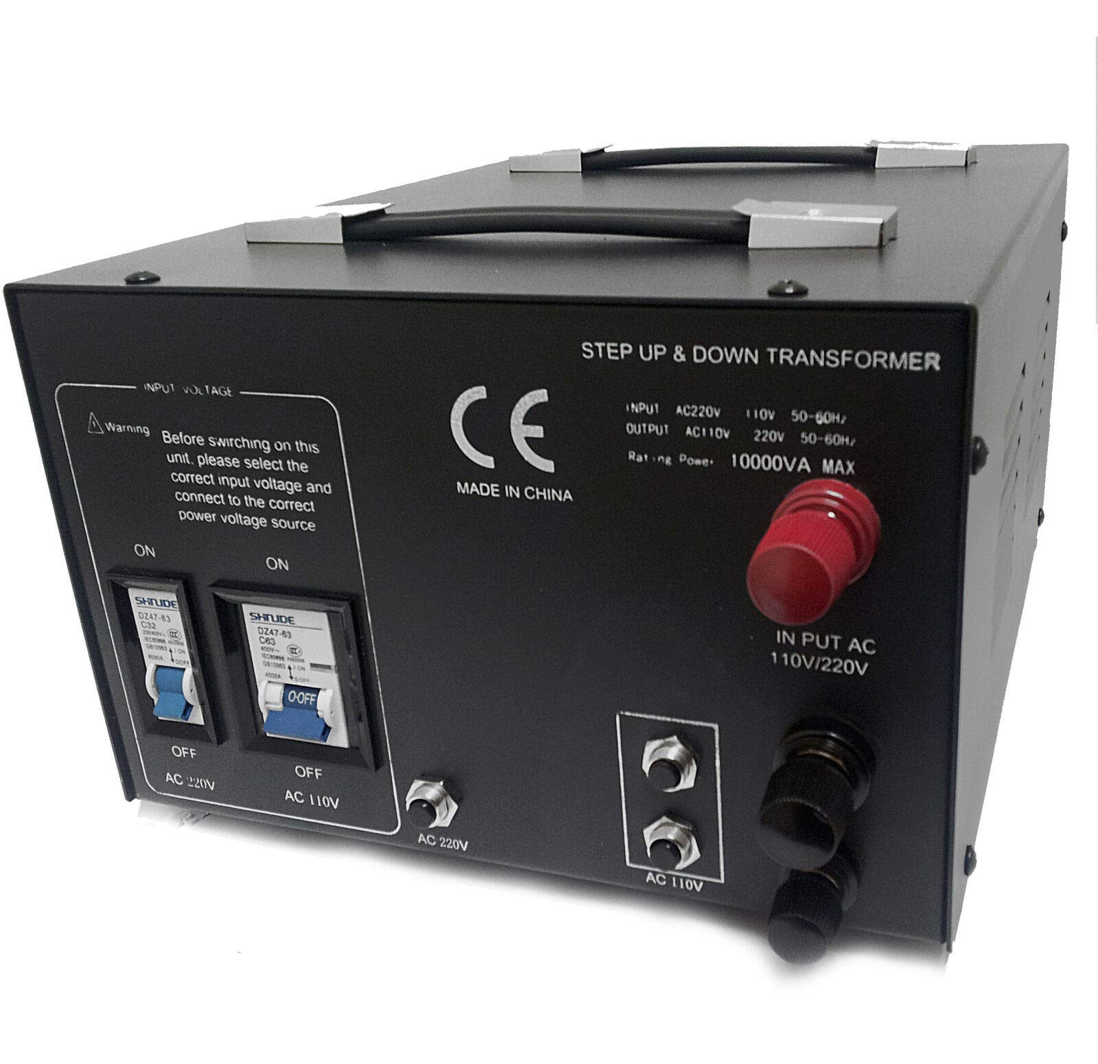 Litefuze 10,000 Watt Heavy Duty Voltage Converter Transformer - Step Up/Down 110/120/220/240V - Needs To Be Hardwired By A Elect