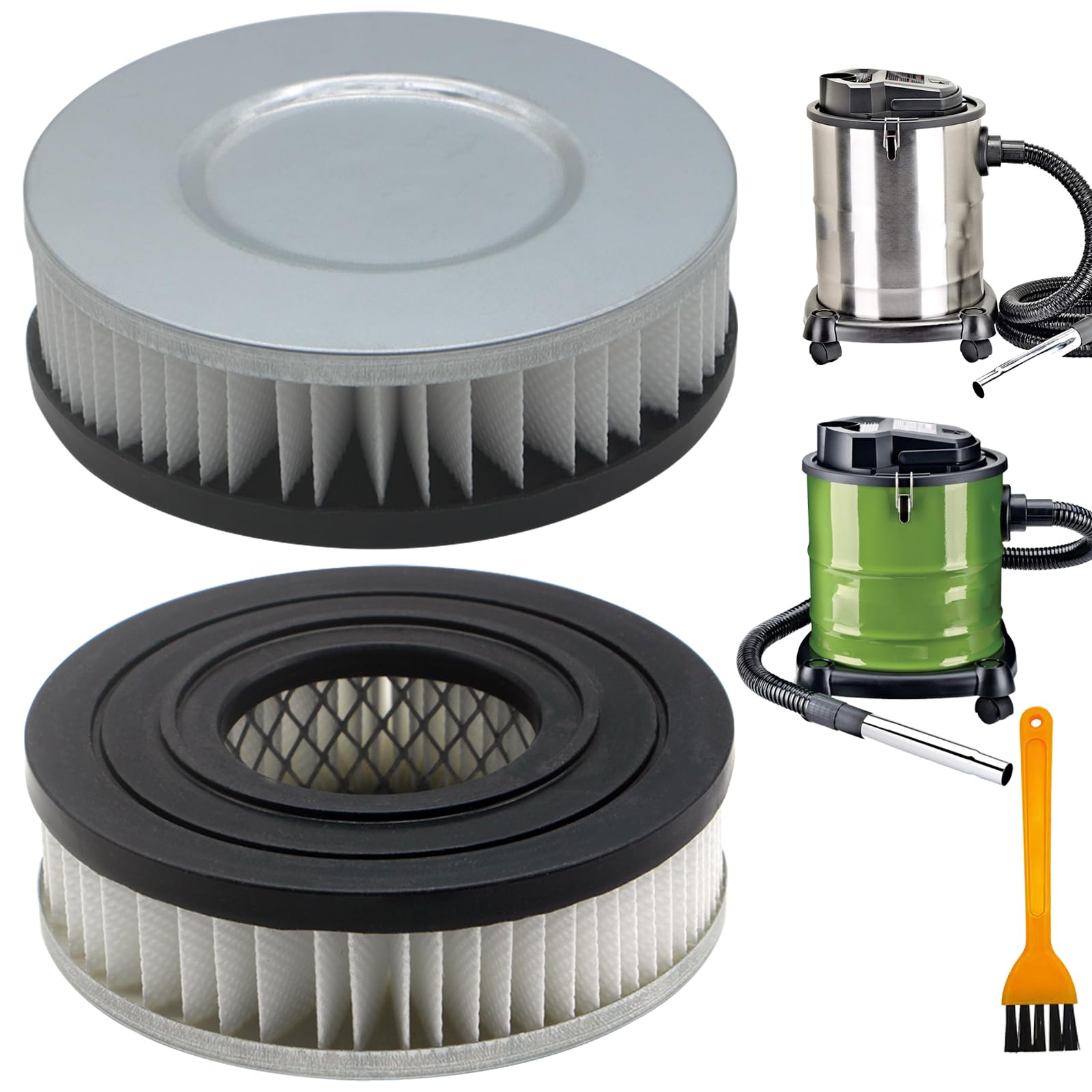 2 Pack Hepa Vacuum Motor Filters Compatible With Powersmith Pavc101, 10 Amp Ash Vacuum