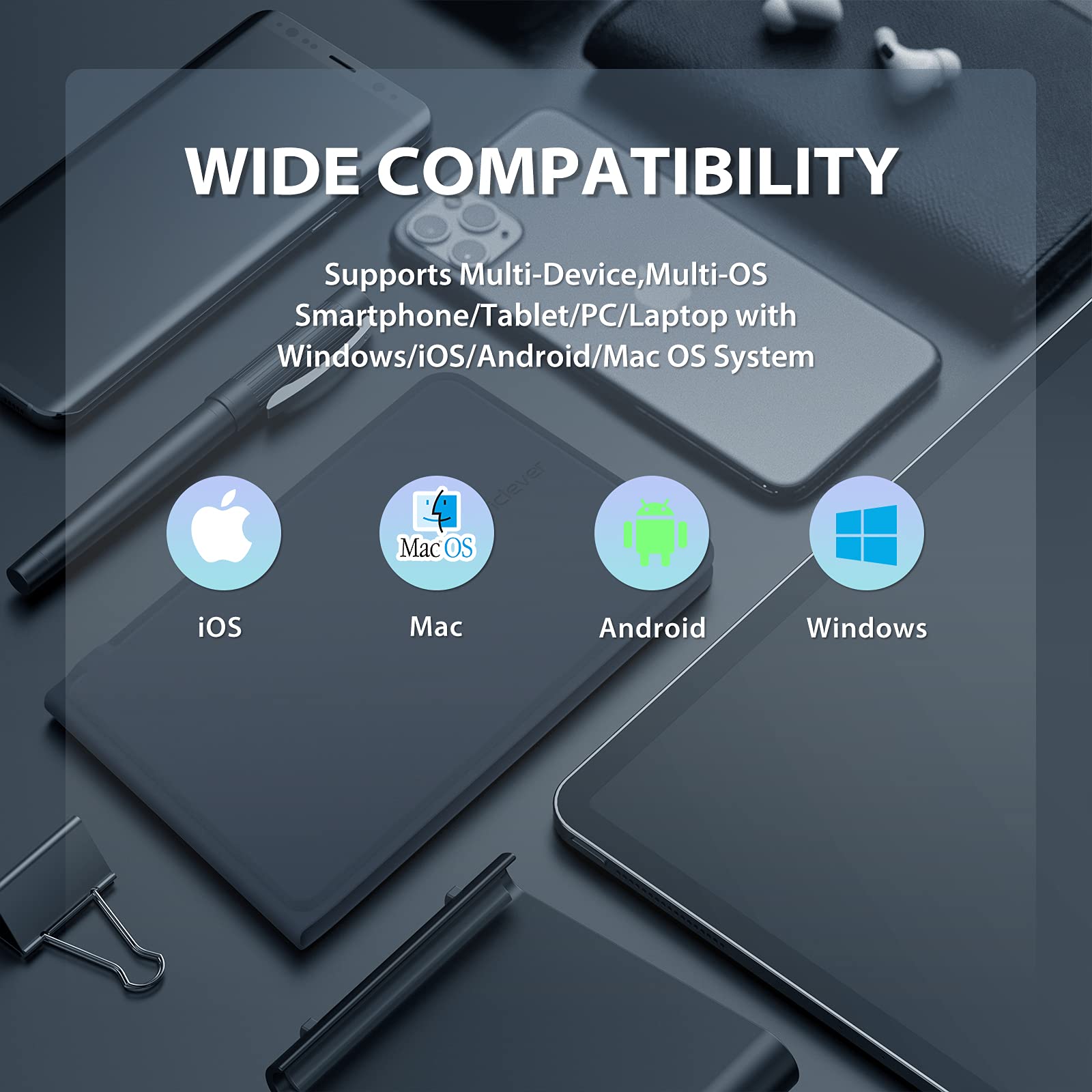 Iclever Ergonomic Foldable Keyboard, Bk06 Foldable Keyboard Bluetooth, Ultra Slim, Comfortable Natural, Portable Split Keyboard