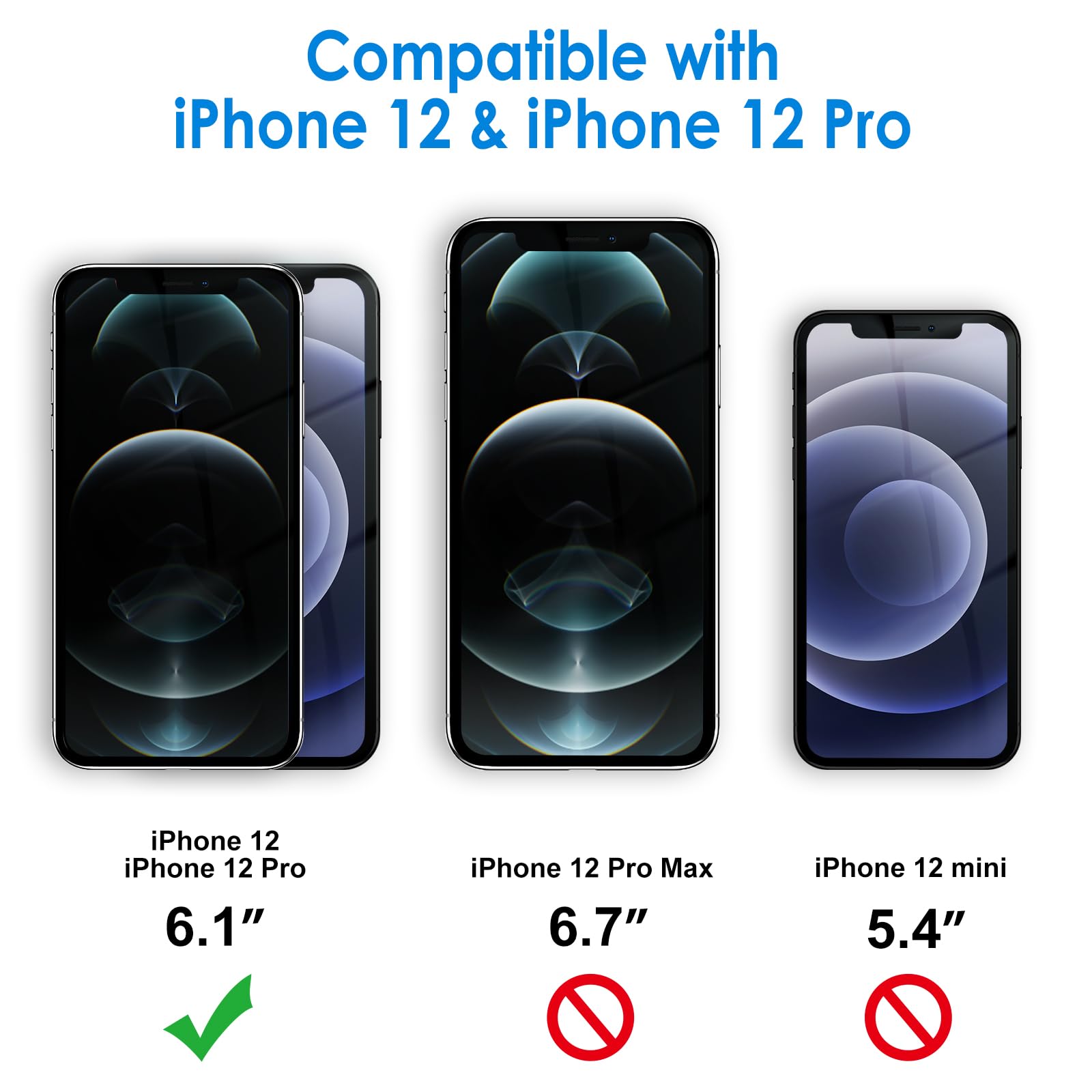 Jetech Case For Iphone 12/12 Pro 6.1-Inch, Non-Yellowing Shockproof Phone Bumper Cover, Anti-Scratch Clear Back (Black)