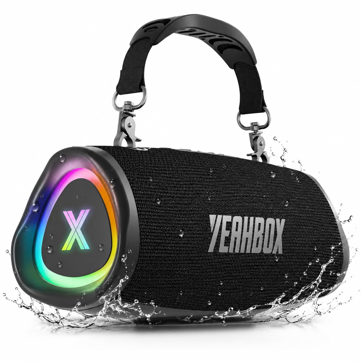 YEAHBOX POP 50 Bluetooth Speaker, 50W 1.1Channel, BT 6.0 (Black)