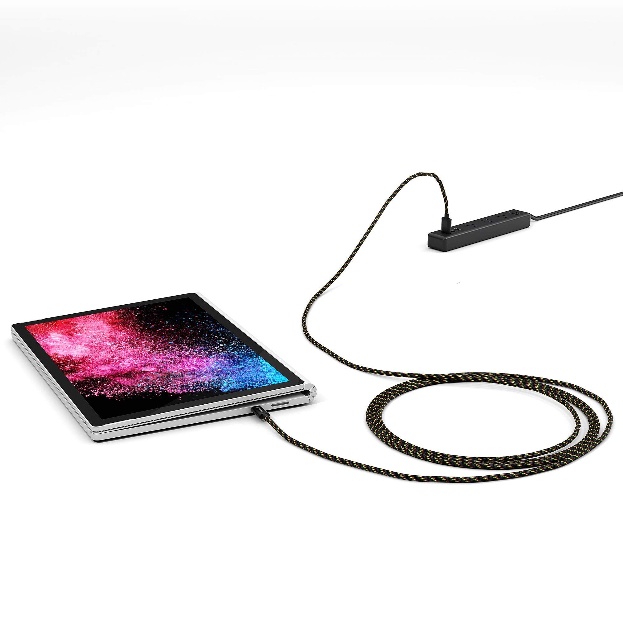 Juiced Systems Usb C To Usb A 10 Gbps Usb 3.2 Gen 2 Data Power Cable | 2 Meter 6.5 Ft Length | Fast Charging With Quick Data Transfers