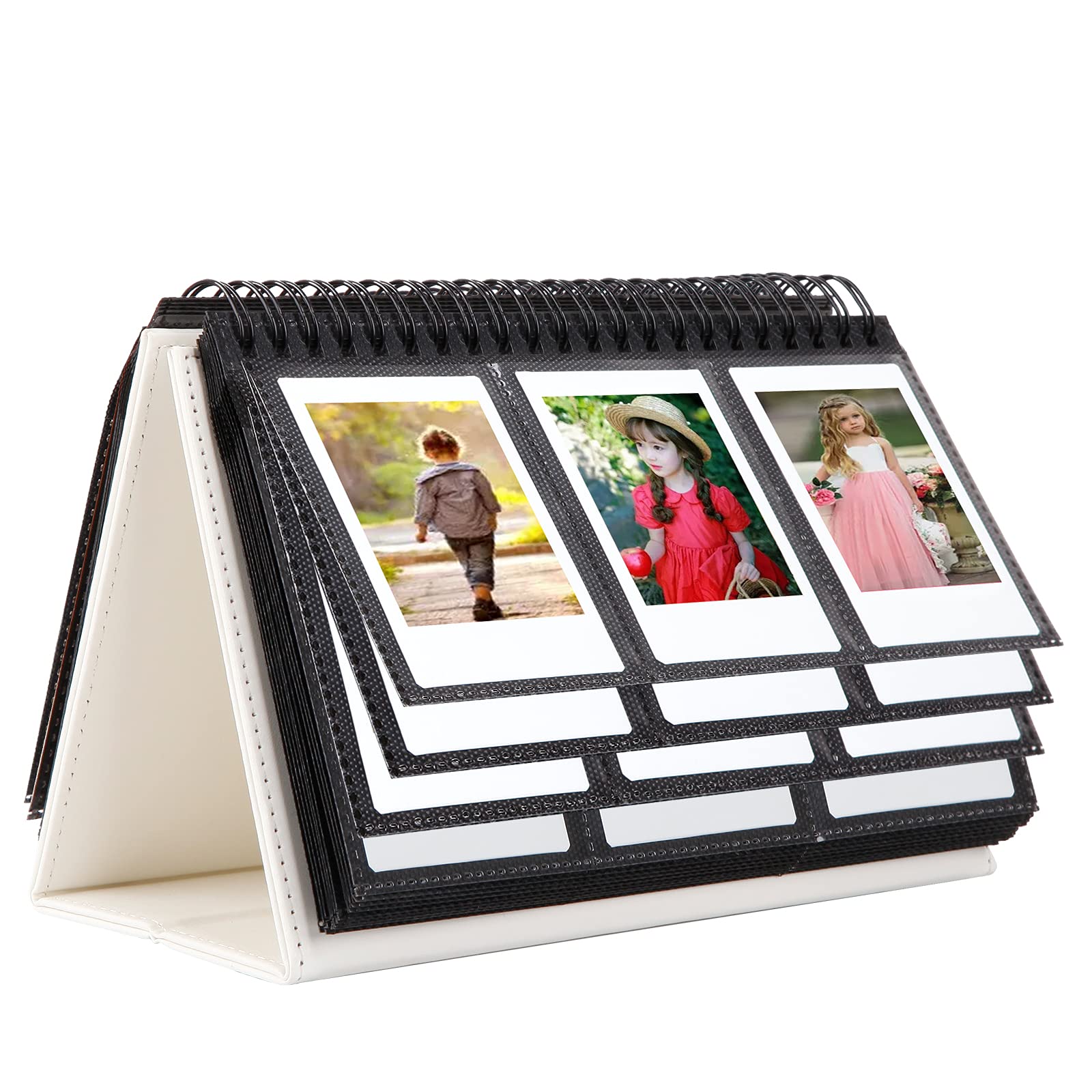 96 Pocket Desk Photo Album For Fujifilm Instax Mini 12/11/9/99/8/7S/40/Evo Instant Cameras,Fits Polaroid Pic   300P/Z2300/Lg Pd 233/Lg Pd 239 And 2X3 Inch Name Cards(White)