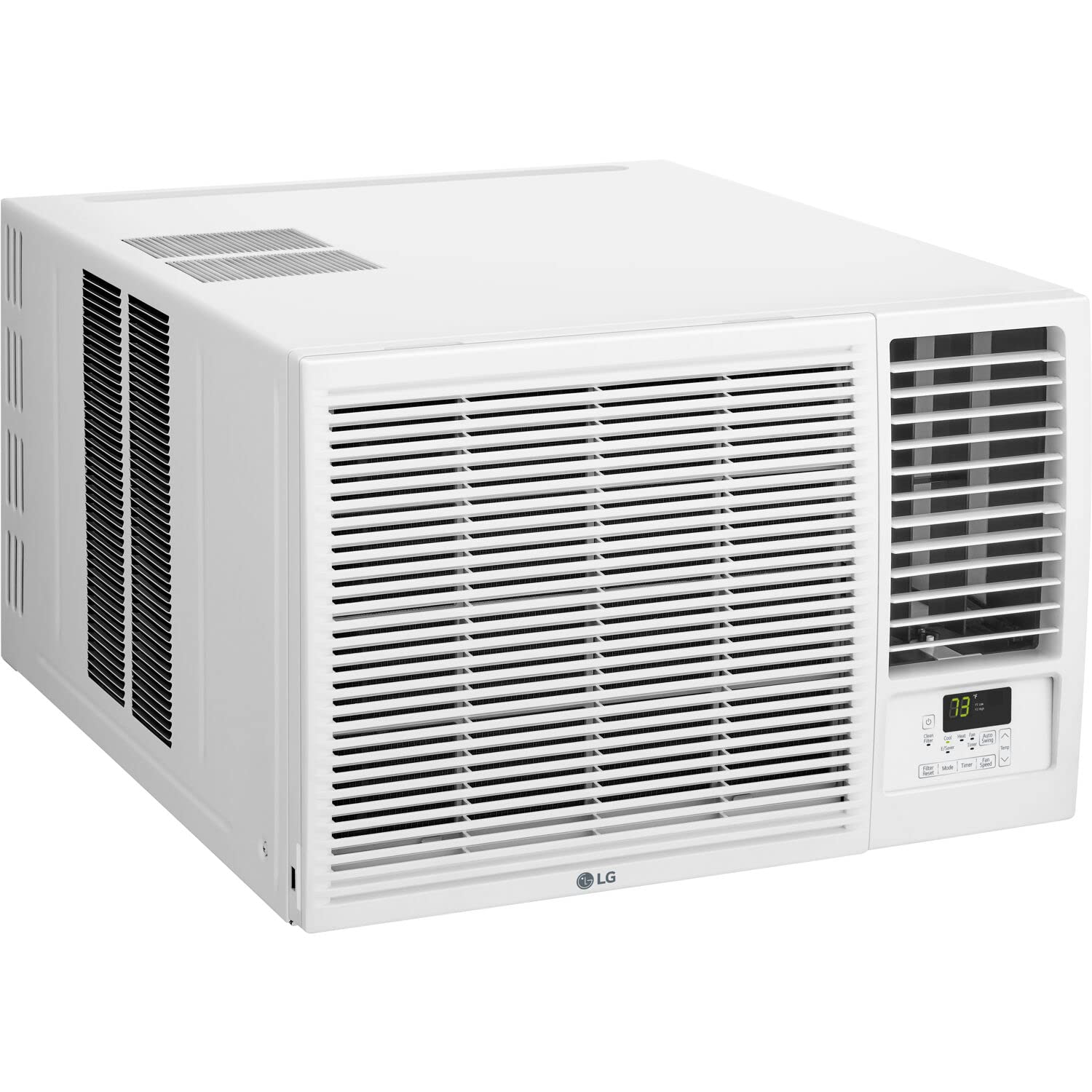 Lg 18,000 Btu Window Air Conditioner With Heat, 230/208V, Cools 1,000 Sq.Ft. For Bedroom, Living Room, Basement, Apartment, With