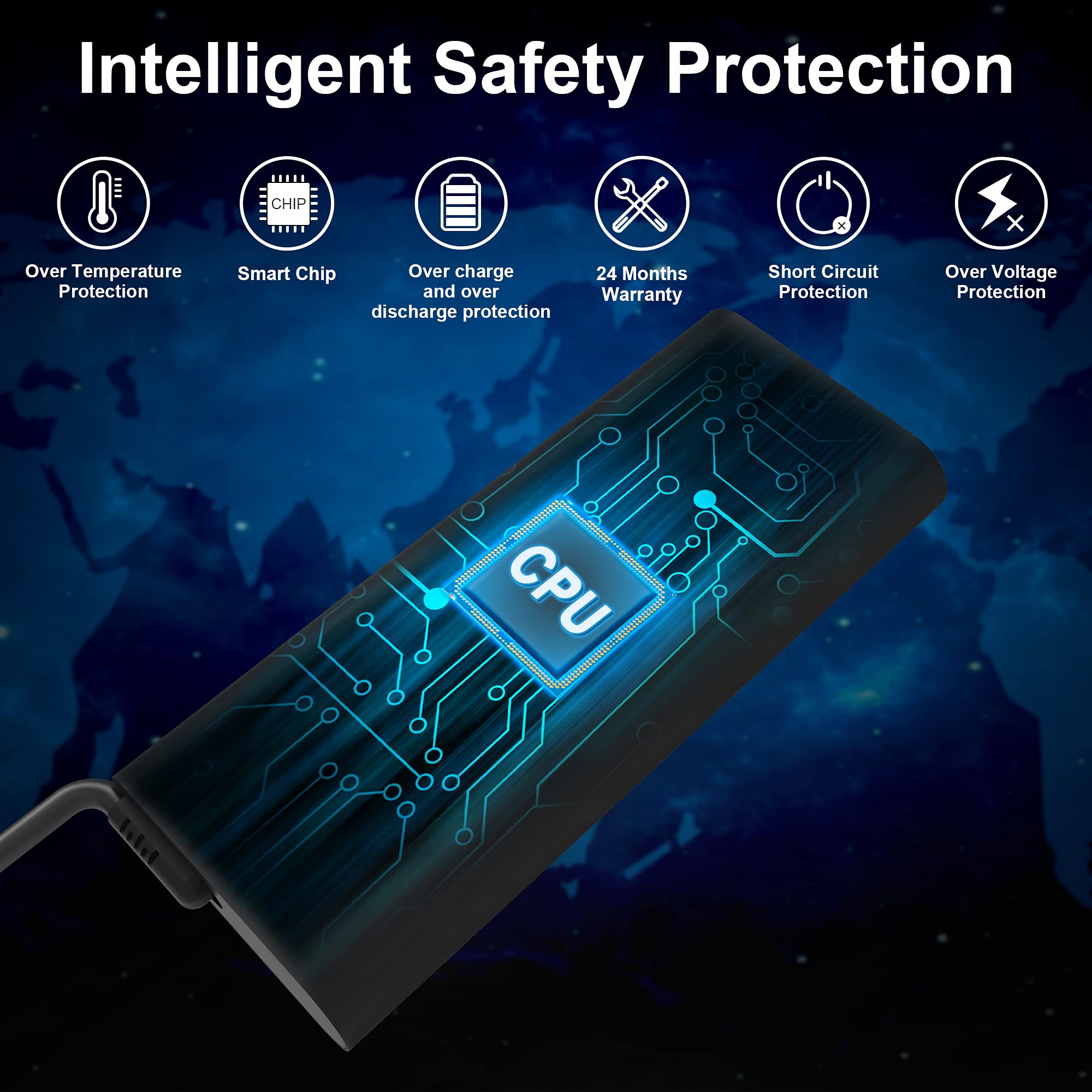 New 130W 4.5Mm Ac Adapter Laptop Charger Replacement For Dell Xps 15 9570 7590 9560 9550 Precision 5520 5540 5510 5530 M3800 M2800 Ha130Pm130 Da130Pm130 0V363H 06Tty6 0Rn7Nw Dell Xps Power Supply Cord