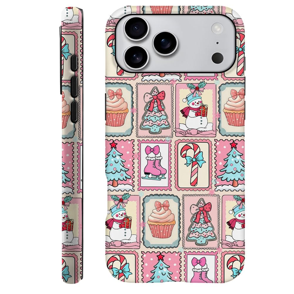 DAIZAG Case Compatible with iPhone 17 Pro Max,Durable Shock Protection Cover for Girl Women,Christmas Tree Cute Snowman