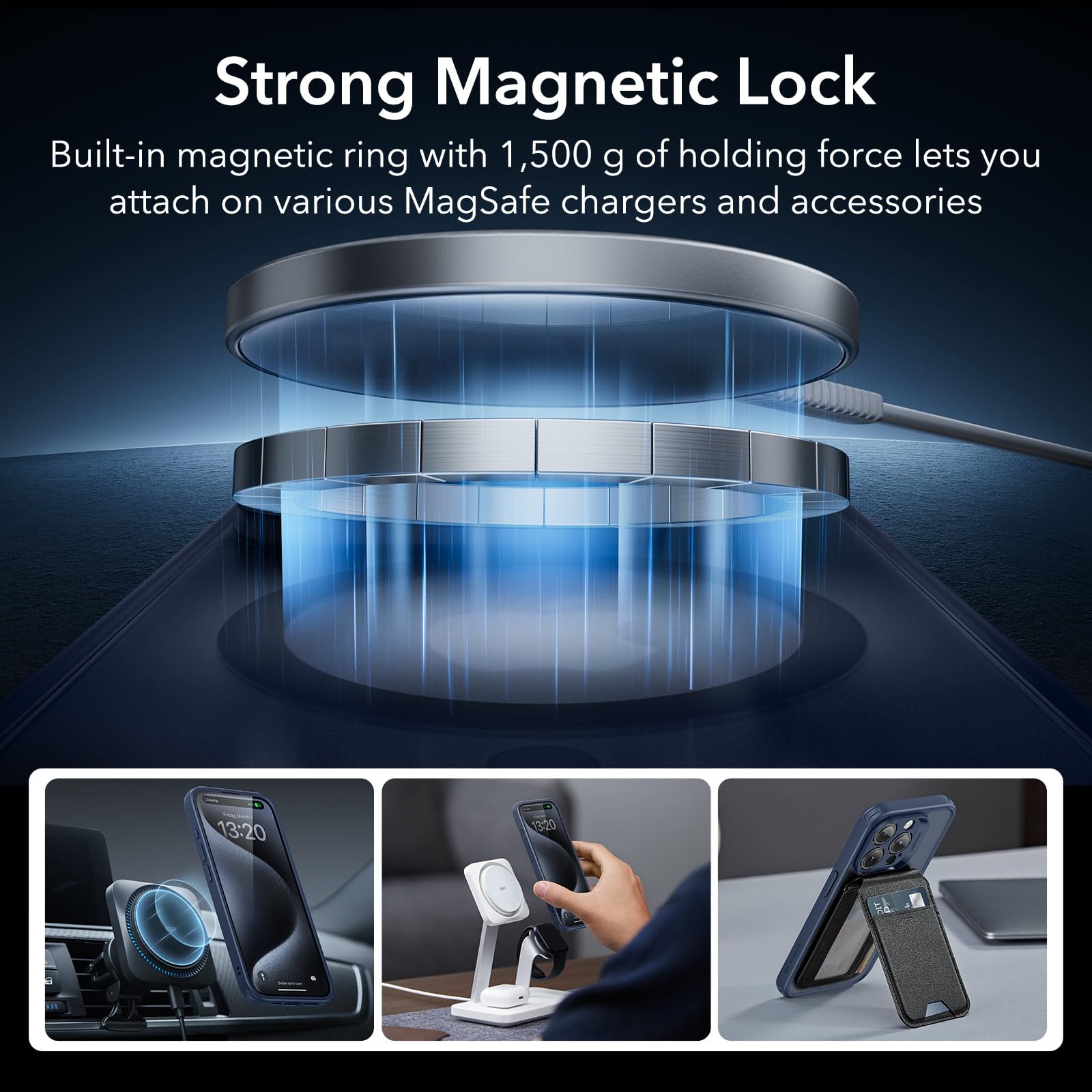 Esr For Iphone 15 Pro Case Set, Translucent Matte Case With Screen Protector, Compatible With Magsafe, Military Grade Protection