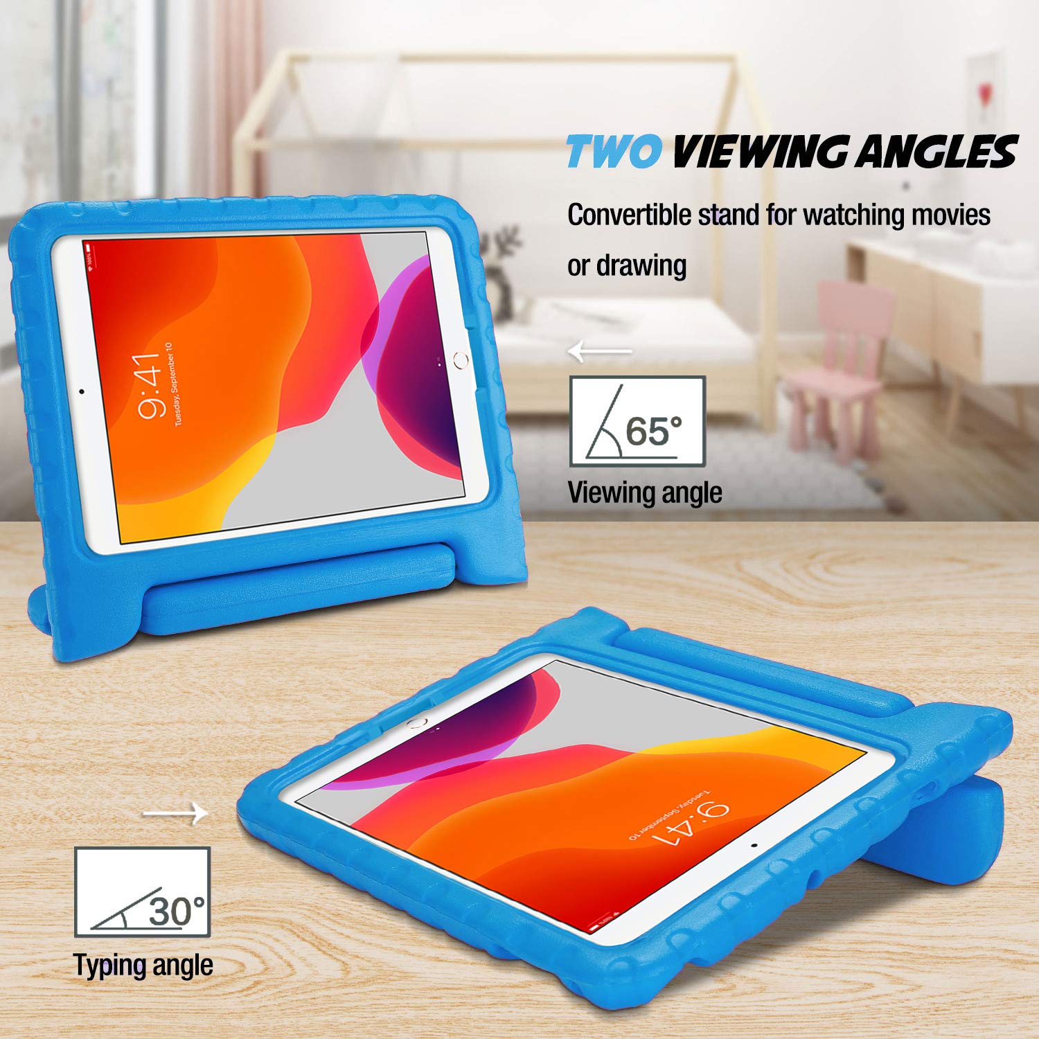 Procase Kids Case For Ipad 9Th Generation/Ipad 8/Ipad 7, Ipad 10.2 Case 2021 2020 2019/Ipad Air 10.5/Ipad Pro 10.5 Kids Case, Sh