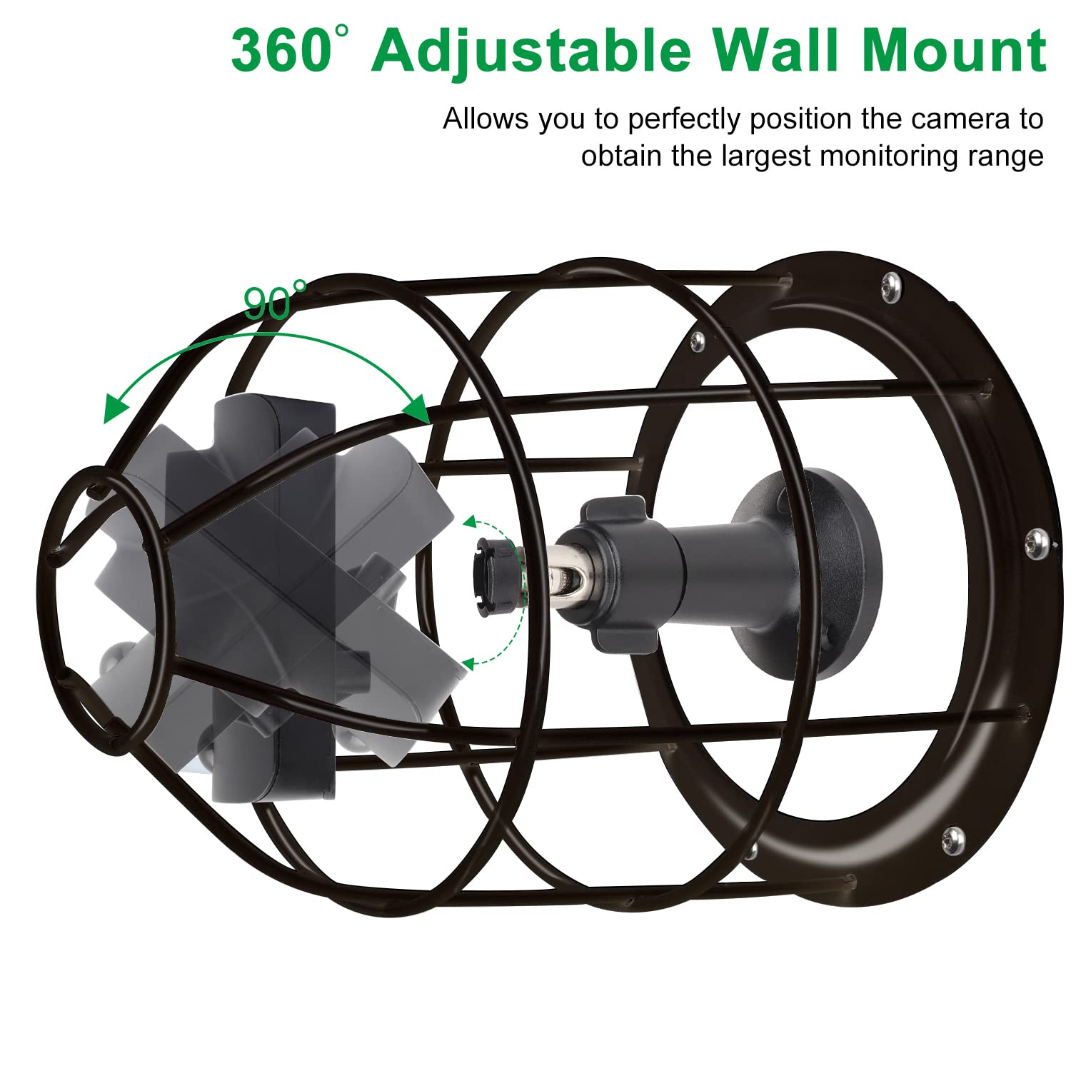 Uyodm Antitheft Camera Mount Cage And Wall Mount Bracket Compatible With Blink Outdoor,Blink Mini,Blink Xt2/Xt, Blink Outdoor 4 (4Th Gen)/(3Rd Gen) Xt3, Yi Camera,Wyze Outdoor,Eufycam, Nest Camera