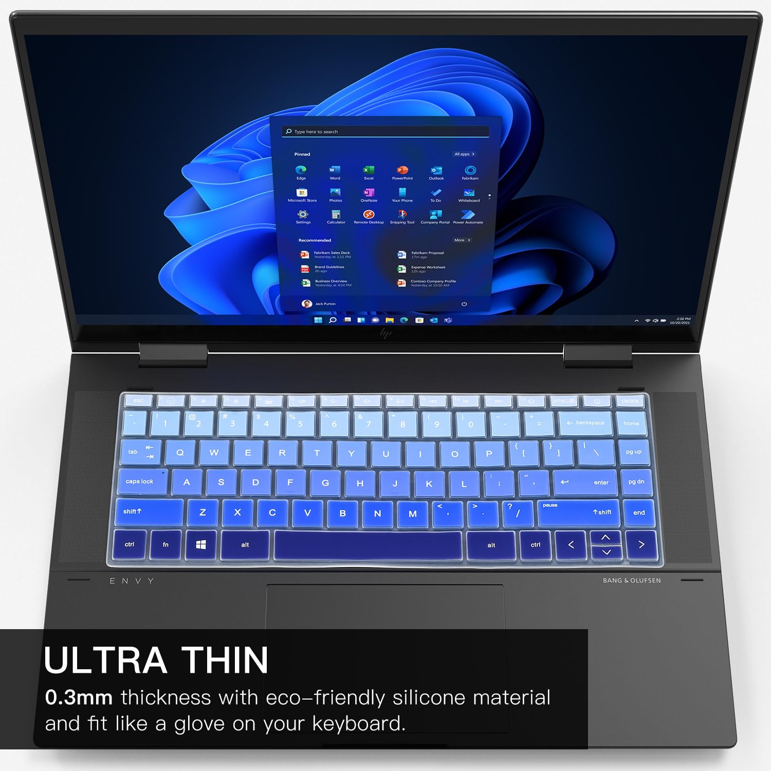 Keyboard Cover For Hp Envy X360 2 In 1 15.6 15 Fe 15 Ew 15 Ey 15T 15Z 15 Fe0013Dx/Fe0053Dx/Fh0013Dx/Fh0023Dx 15 Ew0013Dx/Ew0023D