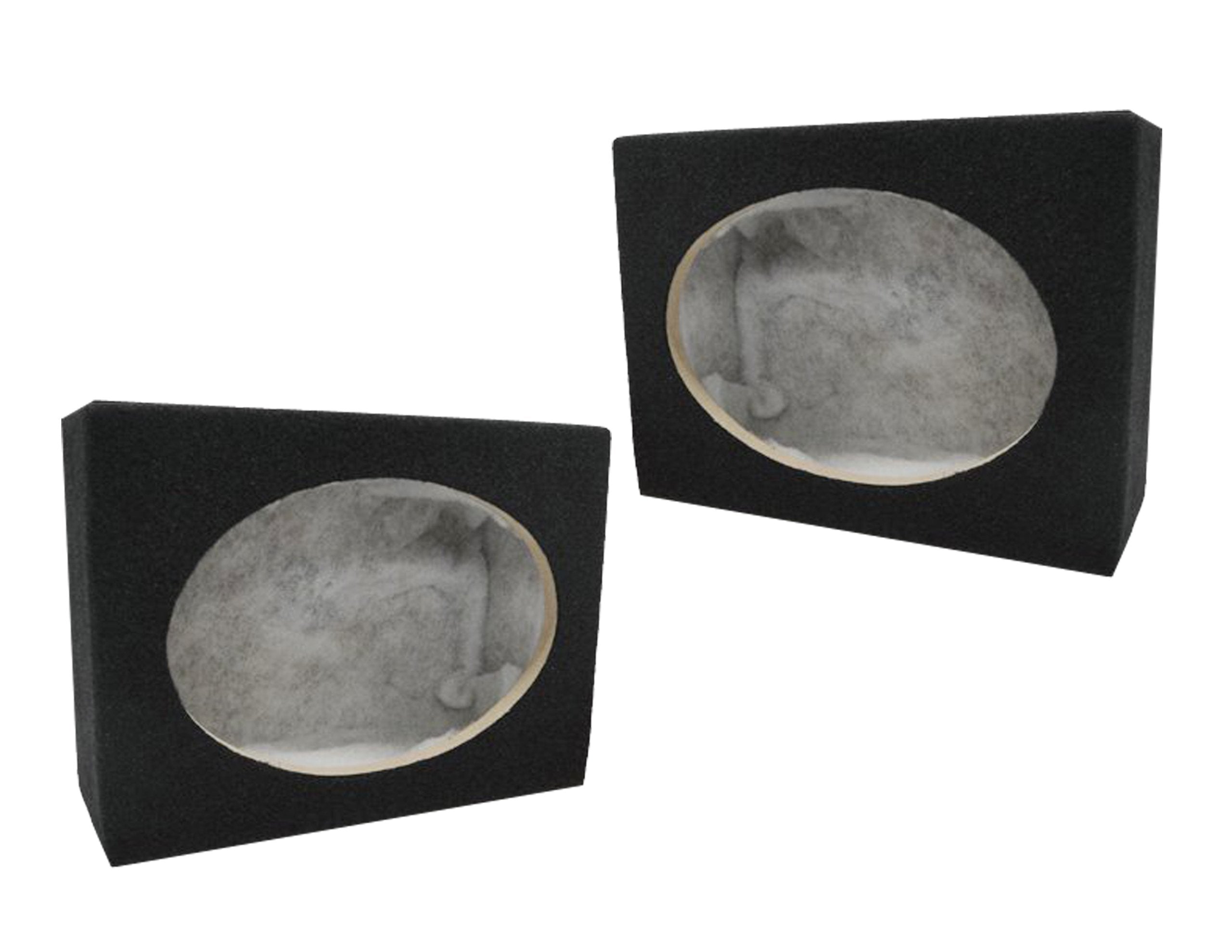 Absolute 2Sq6X9 Pair 6 X 9 Inches Square Speaker Box With Speaker Terminal