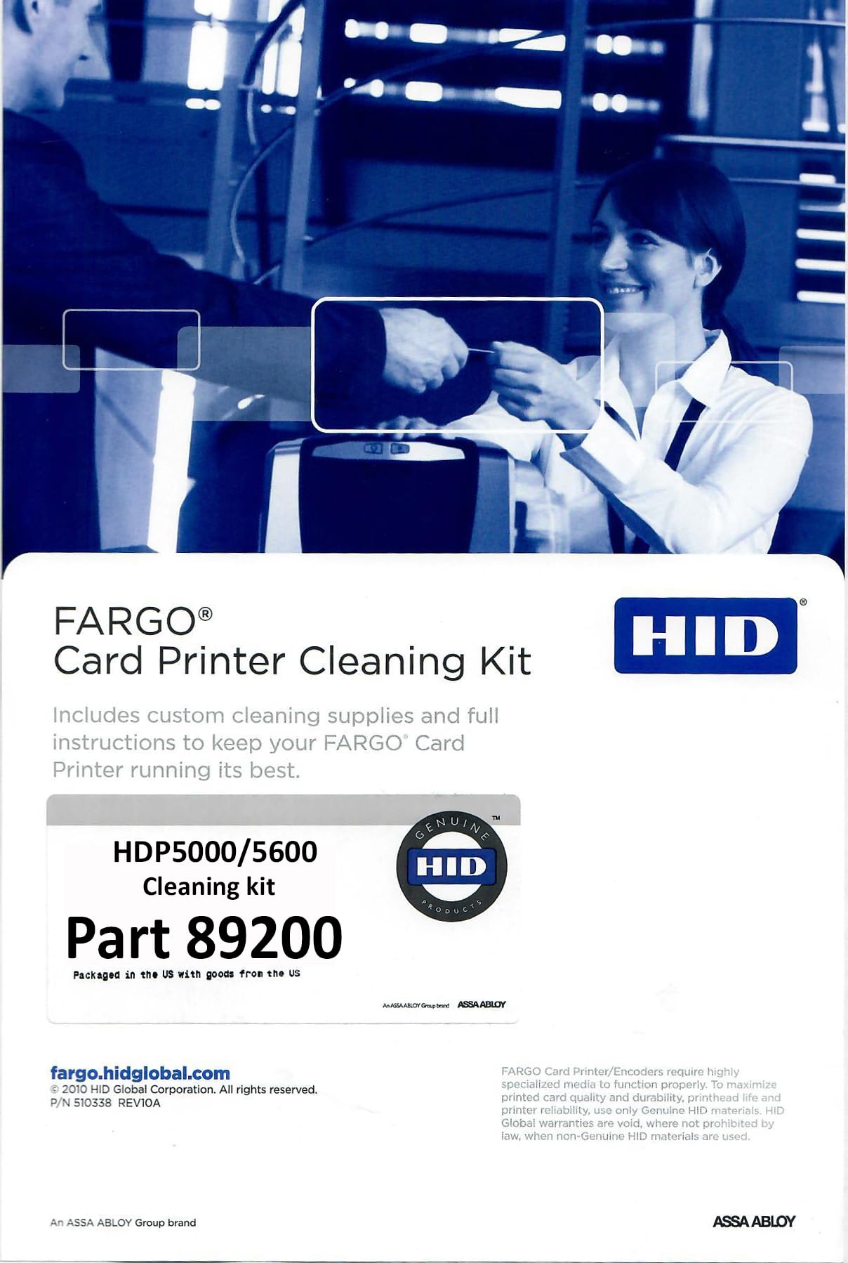 Fargo Cleaning Kit 89200 For The Hdp5000 & Hdp5600