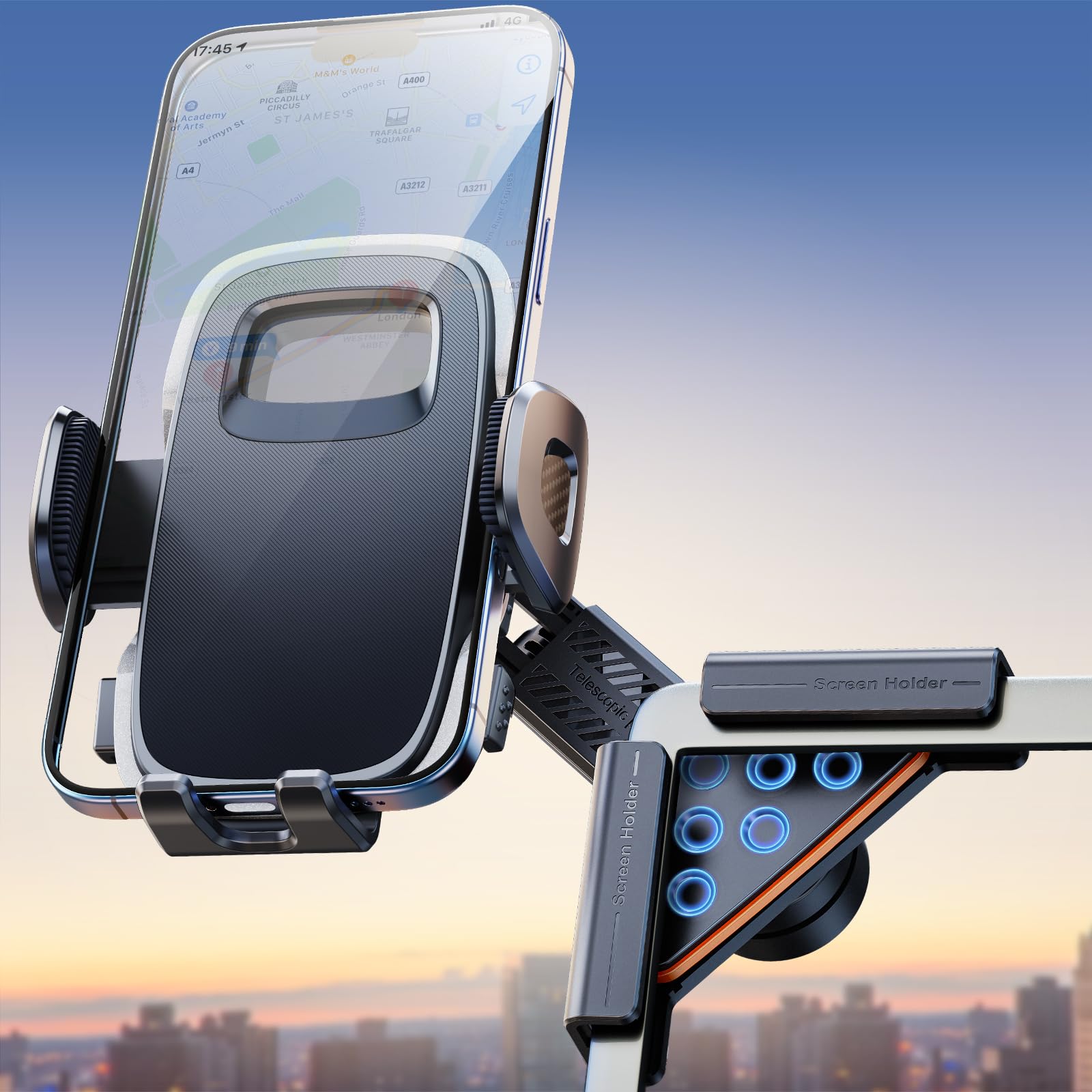 Dicmky Tesla Phone Mount For Tesla Model Y/3 2026 2025 2024 2023 2022 2021, 360Swivel Car Accessories For Tesla Screen Clip Phon