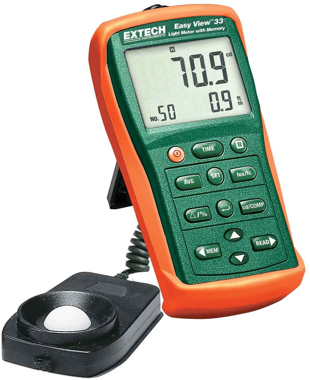 Extech Ea33 Easy View Light Meter With Memory