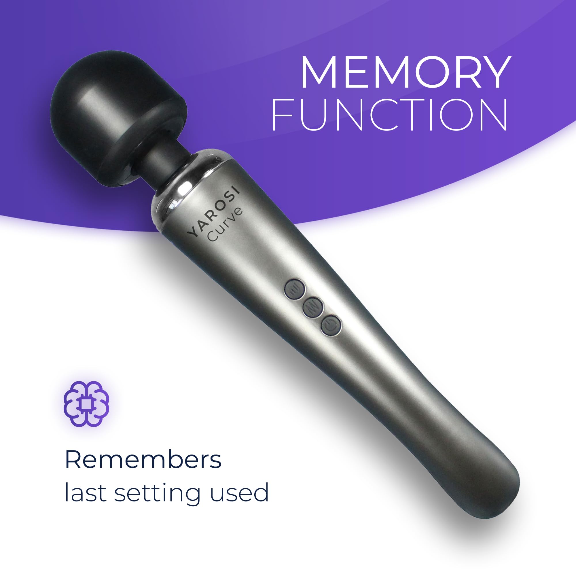 Yarosi Cordless Curve Therapeutic Device - 8 Powerful Speeds And 20 Patterns - For Deep Muscle Aches And Sports Tissue Recovery