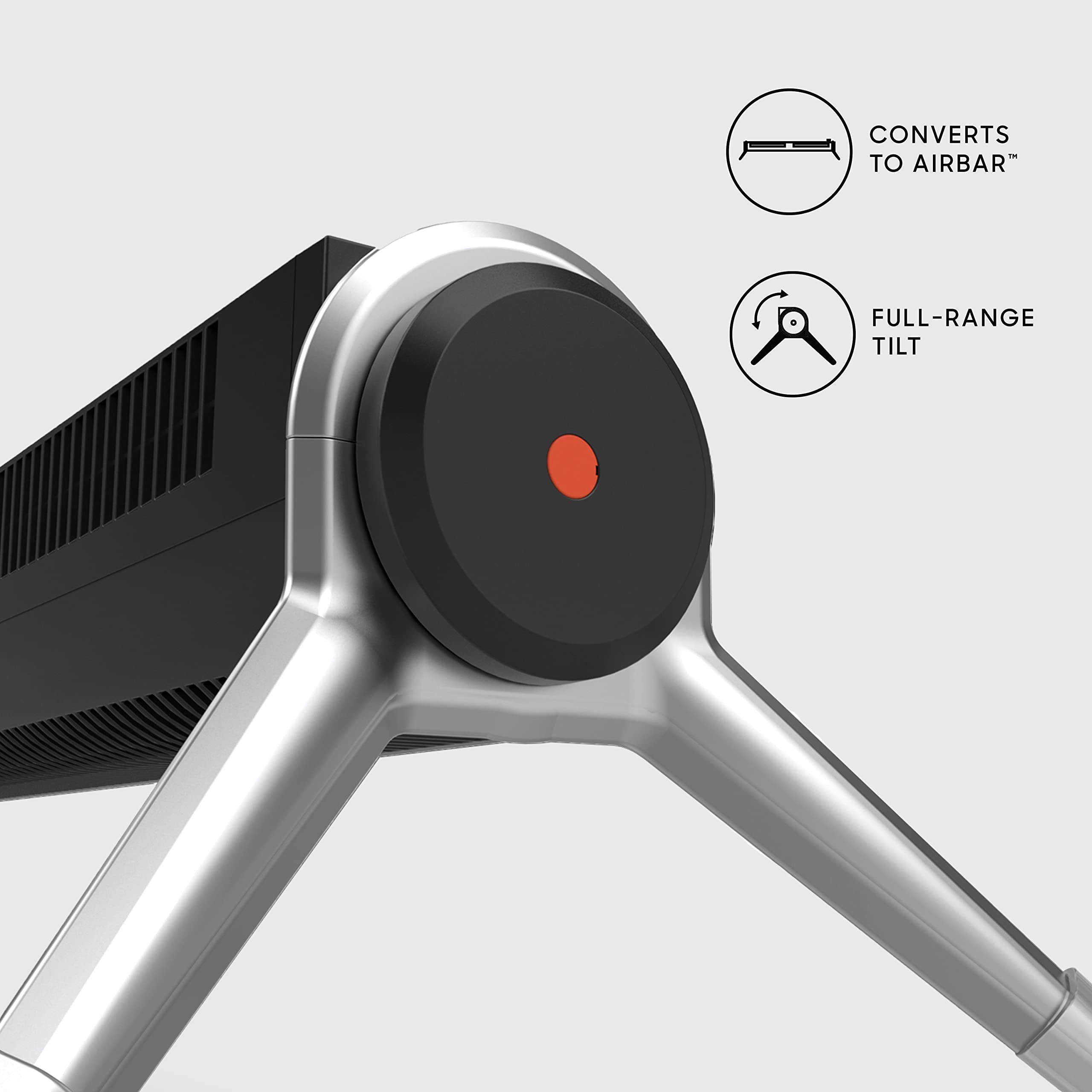 Sharper Image 47-Inch AXIS Airbar Tower Fan with Remote Control, Black - Quiet, Stylish Cooling for Home or Office