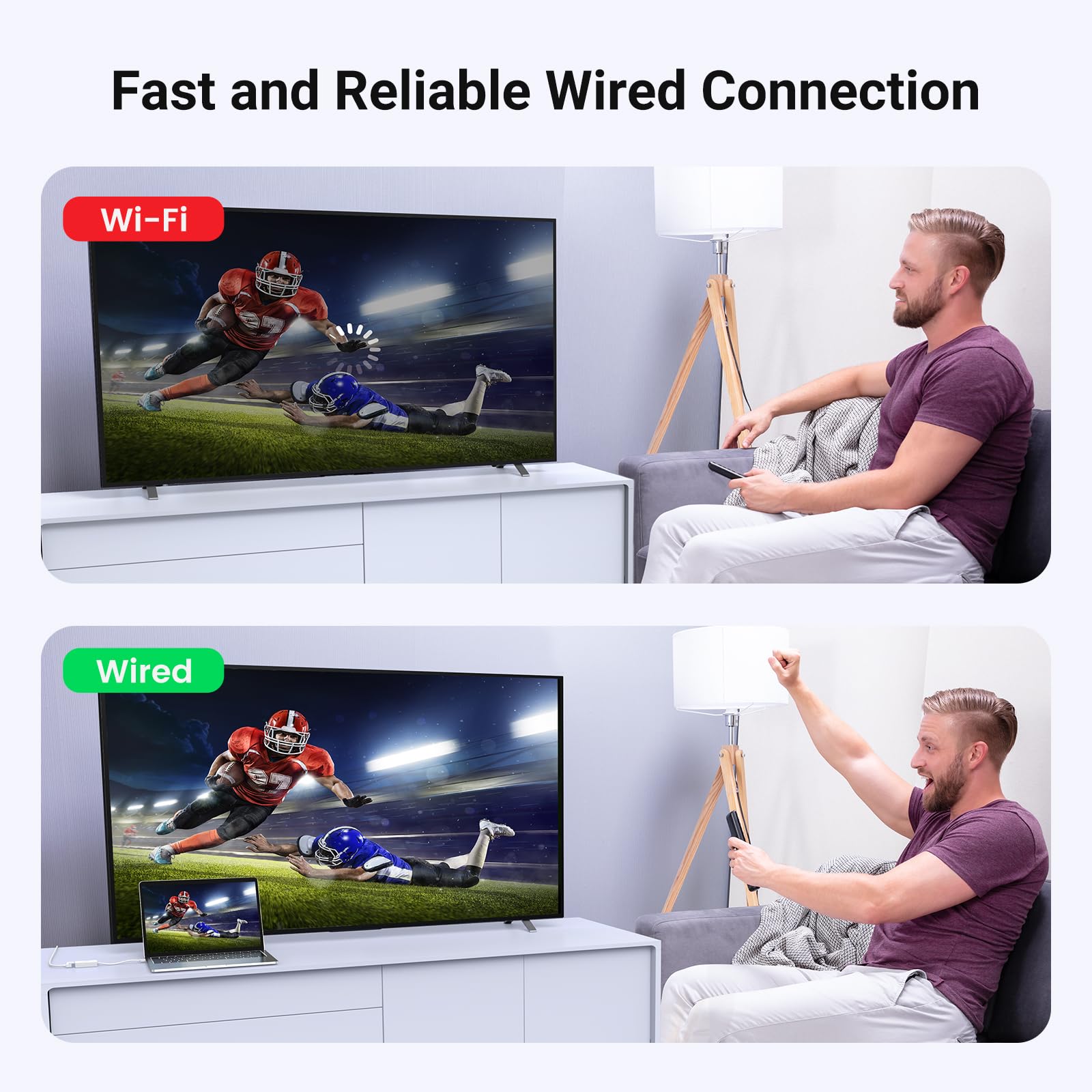 Ugreen Usb A To Ethernet Adapter, 10/100 Mbps Network Adapter, Rj45 Wired Lan Internet Adapter For Laptop Pc Compatible With Nin