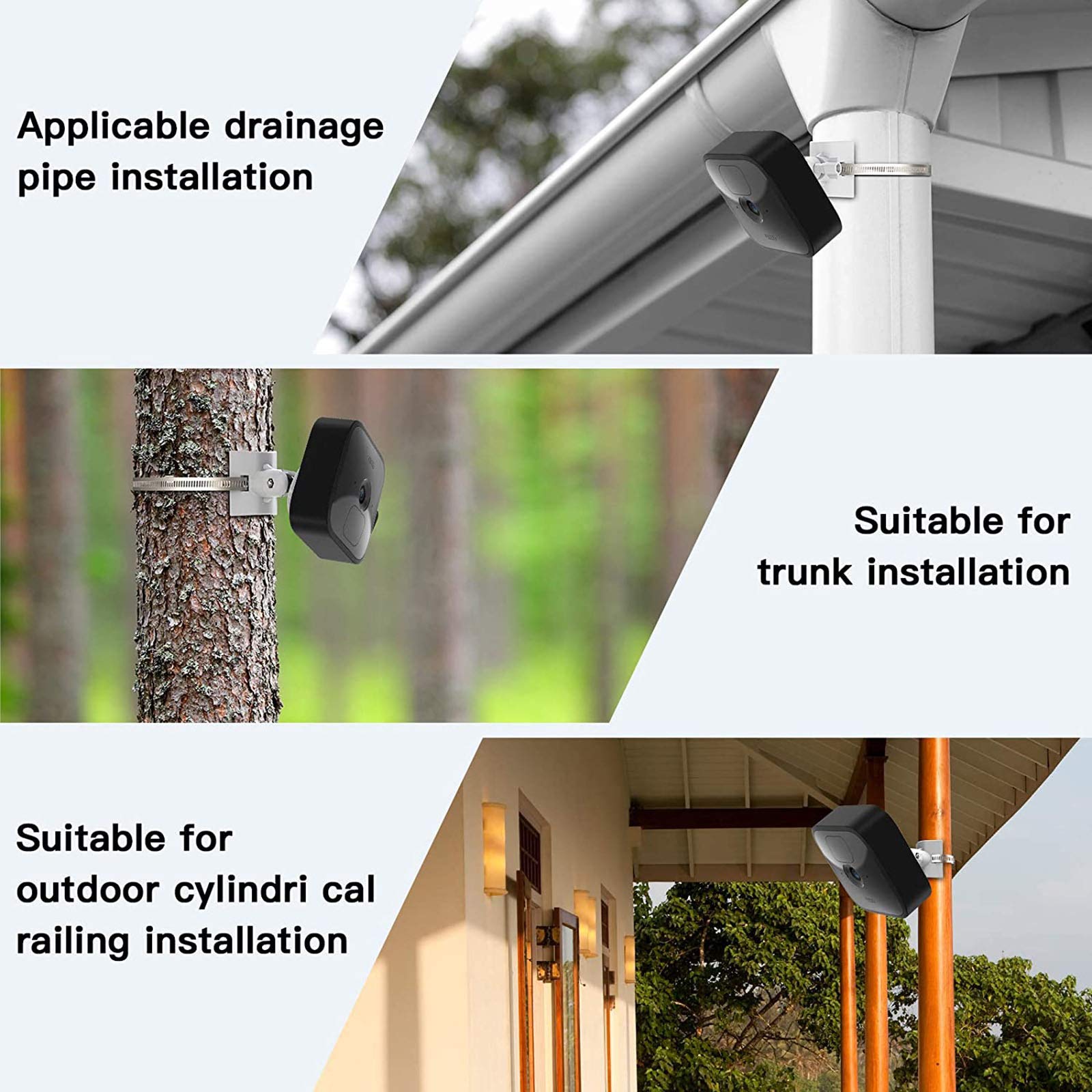 Blink Camera Pole Mounting Bracket, Lyeiaa All New Blink Outdoor Blink Xt2 Wall Mount Bracket Holder, Applicable Pipe Diameter S