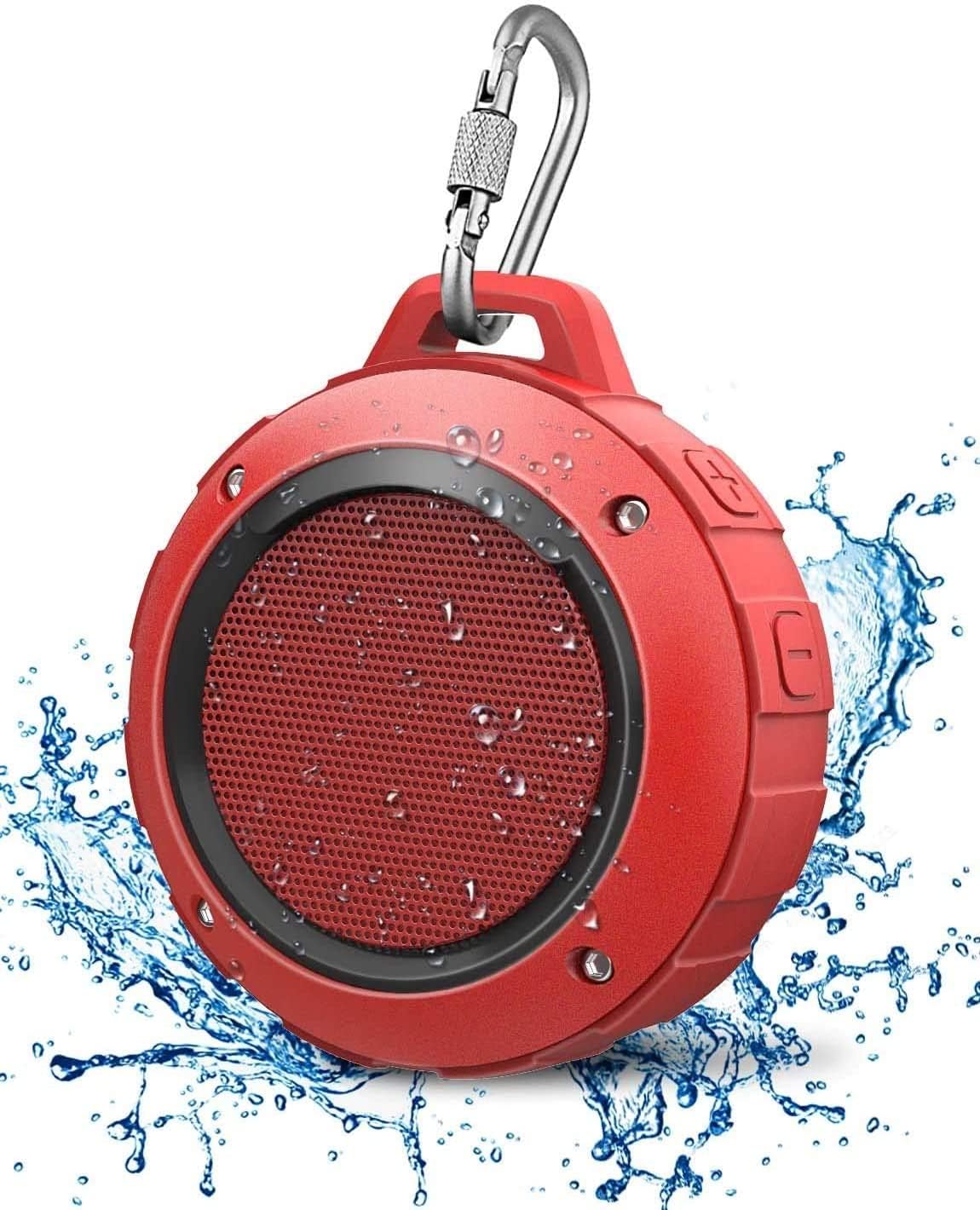 Kunodi Bluetooth Shower Speaker With Ipx7 Waterproof, Crisp Clear Sound, True Wireless Stereo, Clip Portable For Pool Beach Boat Kayak Float Golf