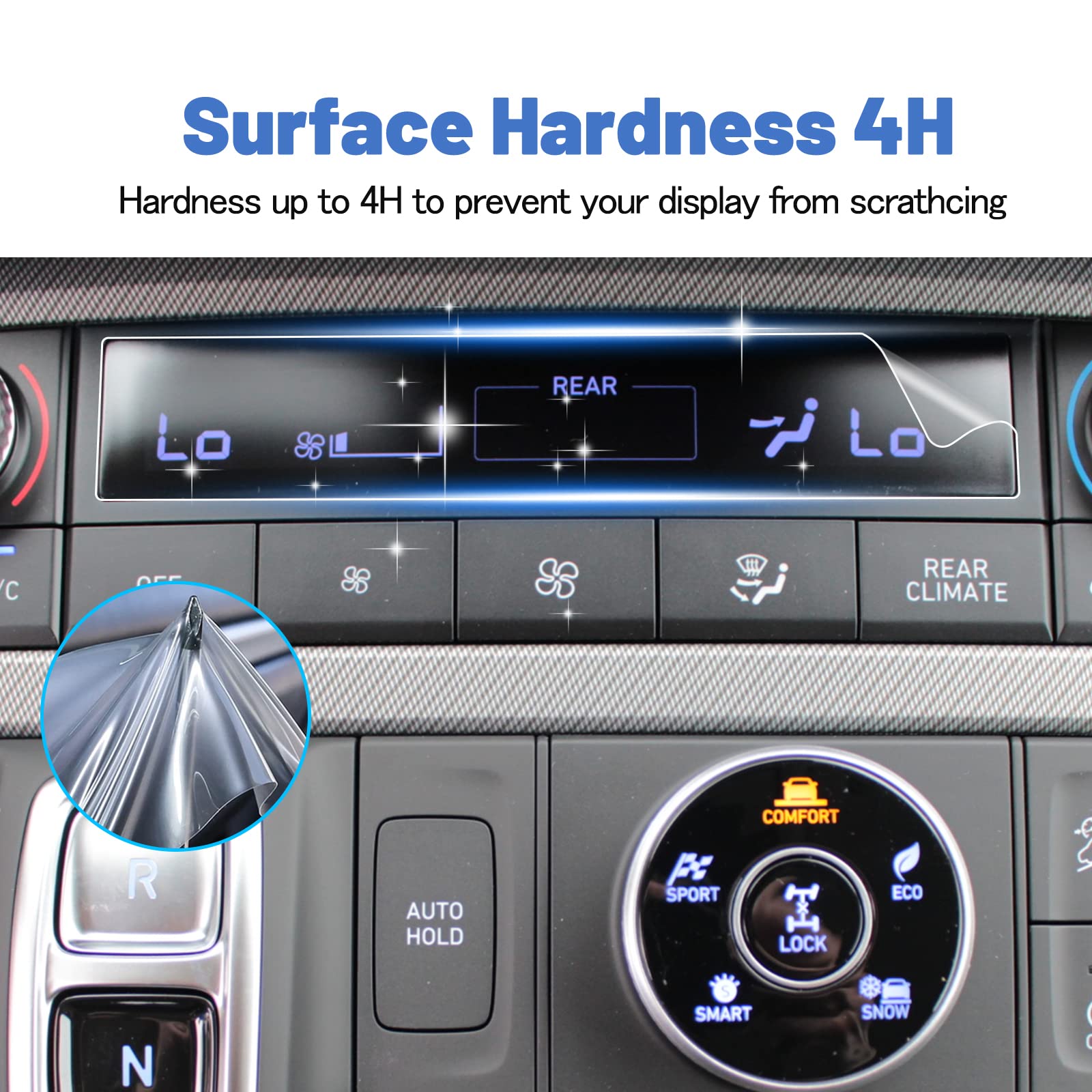 Shaohao For 2024 2025 Hyundai Palisade Screen Protector 2025 Palisade Ac Panel Screen Protector, For 2023 2024 2025 Hyundai Palisade Accessories (Sel/Xrt/Limited) Air Conditioner Screen Cover 2 Pcs