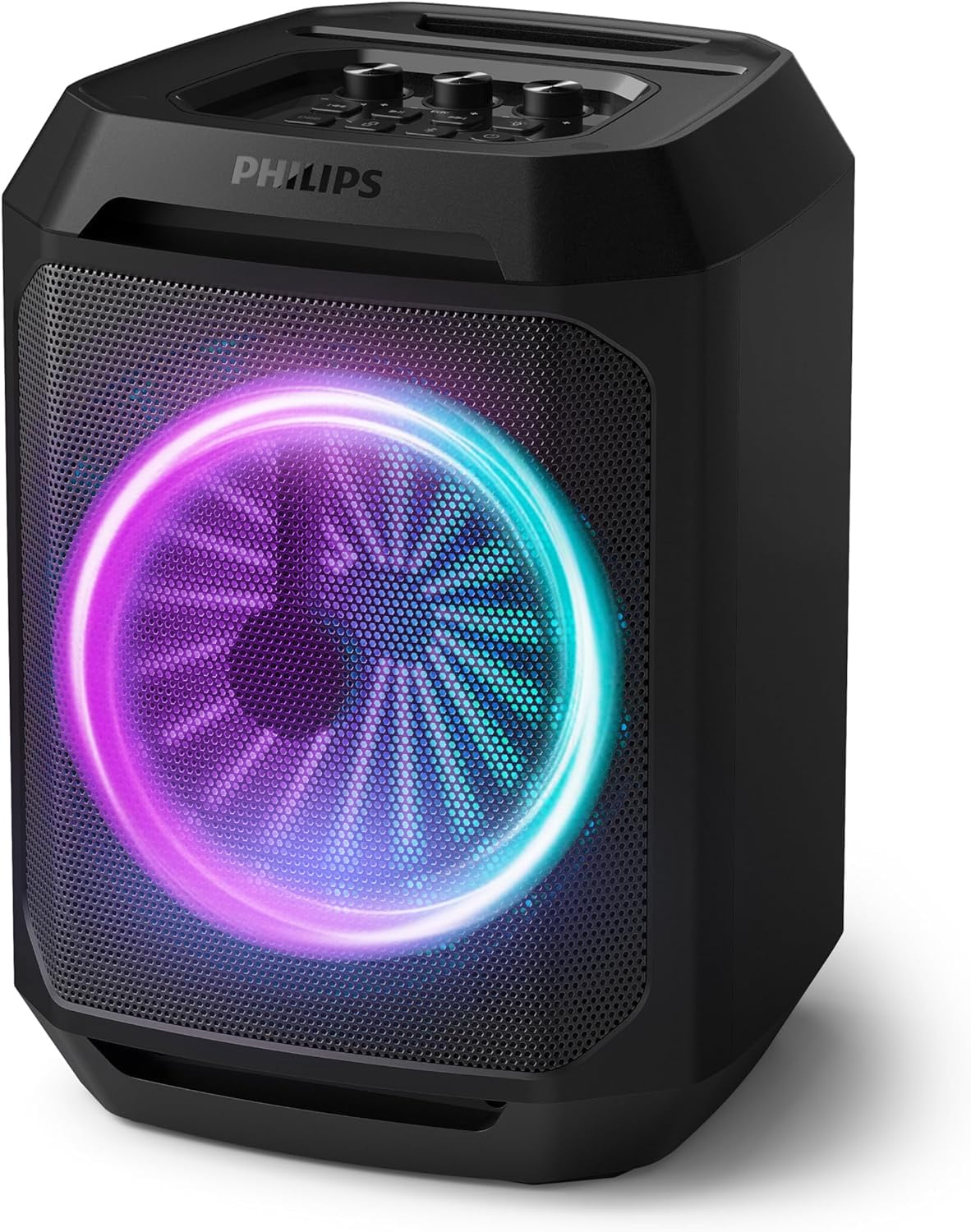 Philips Bluetooth Party Speaker, Dynamic Bass Boost, Bluetooth And Aux In, Karaoke Microphone Input, Wireless Pairing For Stereo