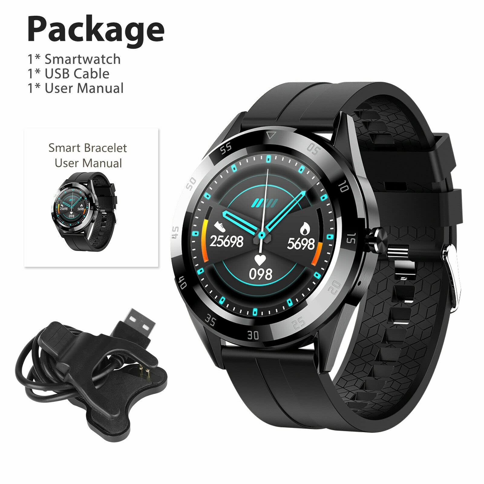 The Perfect Part Waterproof Bluetooth Smart Watch Phone Mate Heart Rate Tracker For Ios Android
