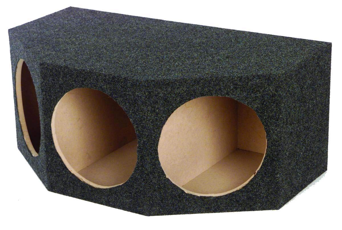 Qpower Bass12 3 Hole 12'' Sealed Car Subwoofer Enclosure Box | 35 X 20.25 X 15