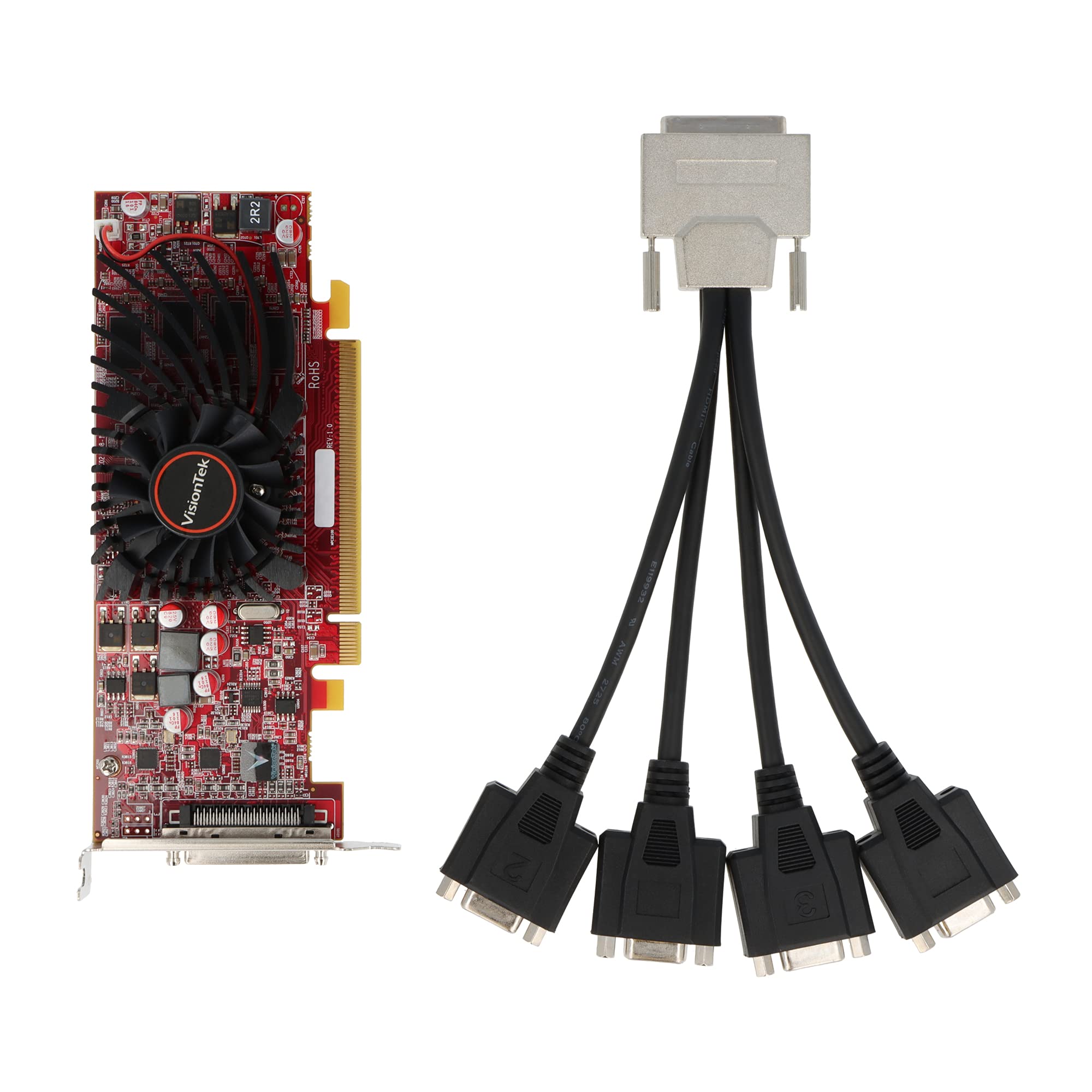 Visiontek Radeon 5570 Sff 1Gb Ddr3 4M Vhdci Vga (4X Vga) Graphics Card   900366